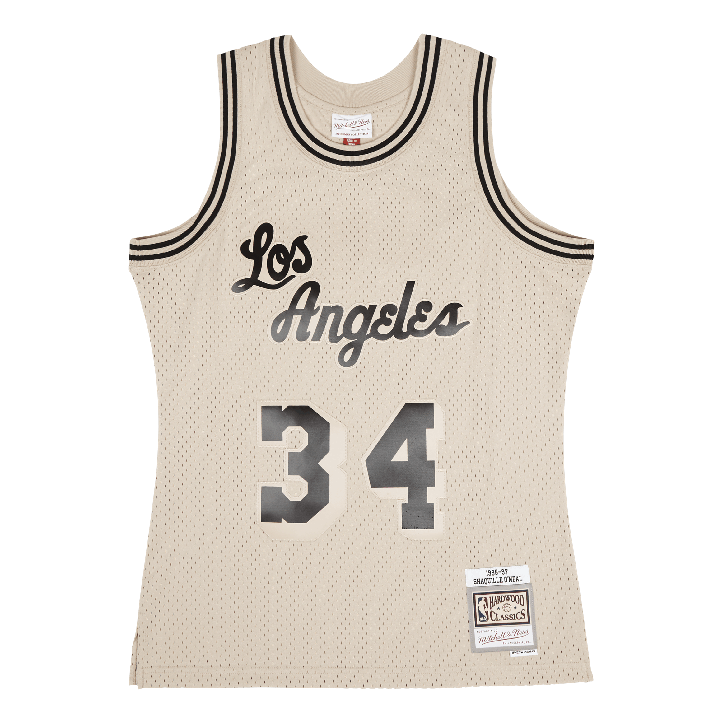 Mitchell & Ness Lakers Khaki Swingman Jersey