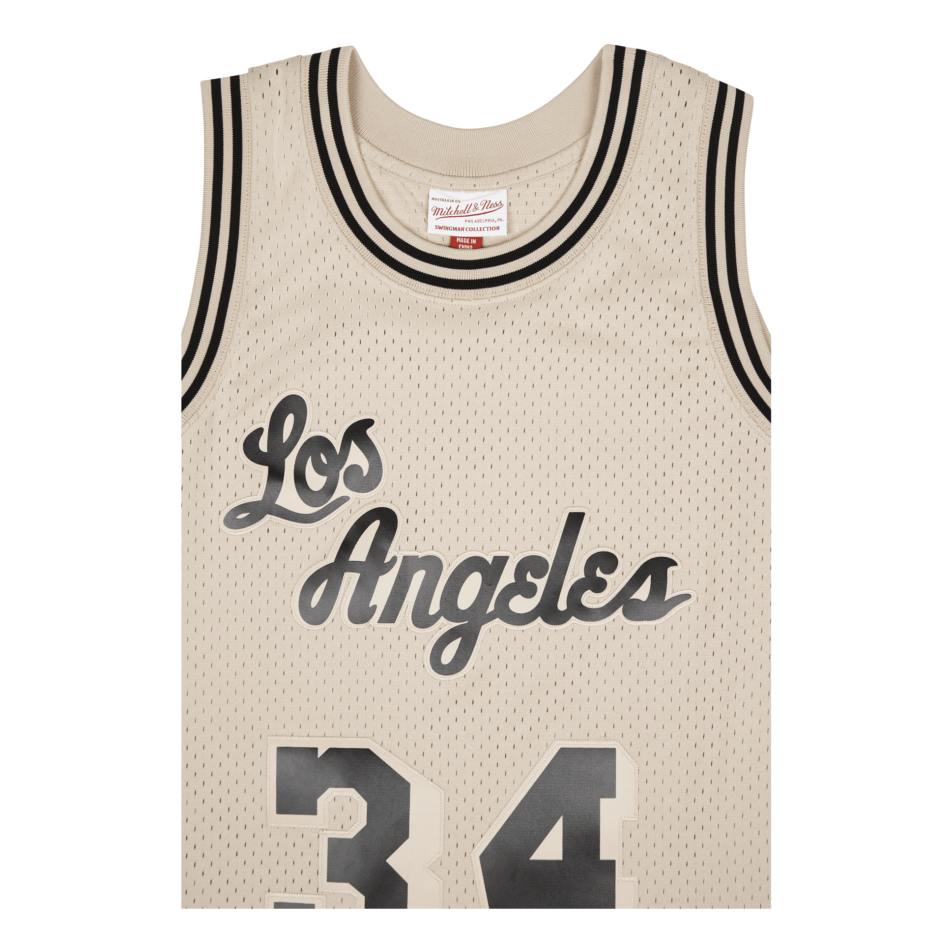 Mitchell & Ness Lakers Khaki Swingman Jersey