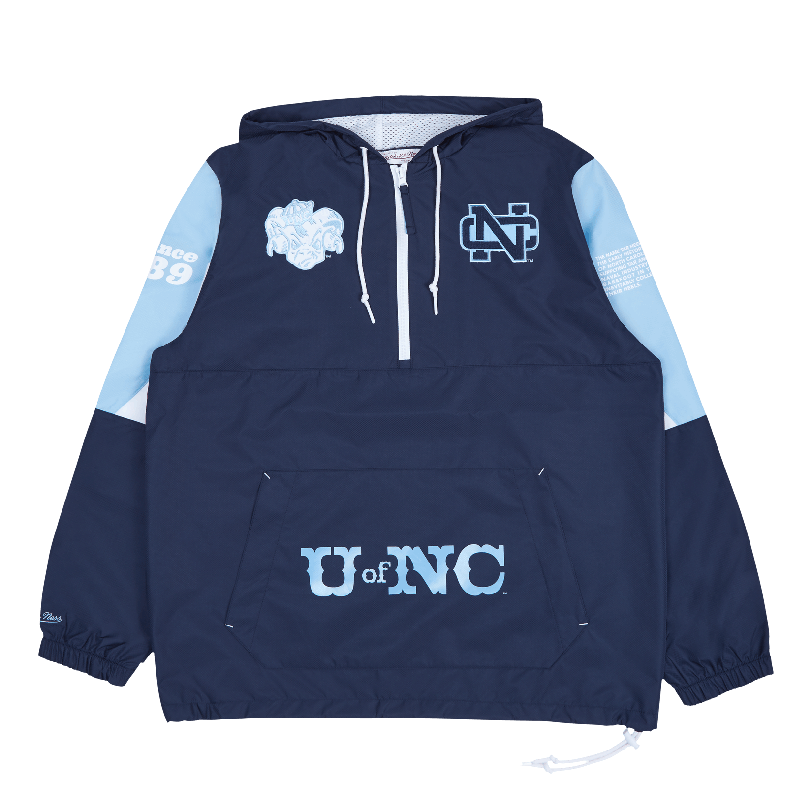 Mitchell & Ness UNC Team Origins Pullover Anorak