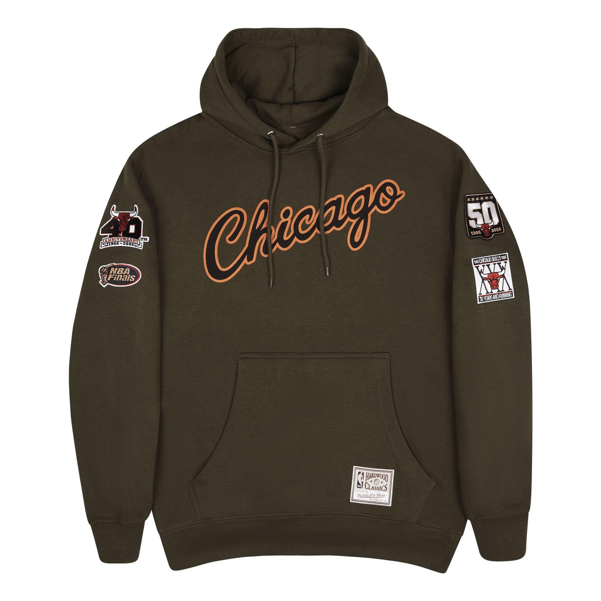 Mitchell & Ness Bulls Script Flight Hoodie