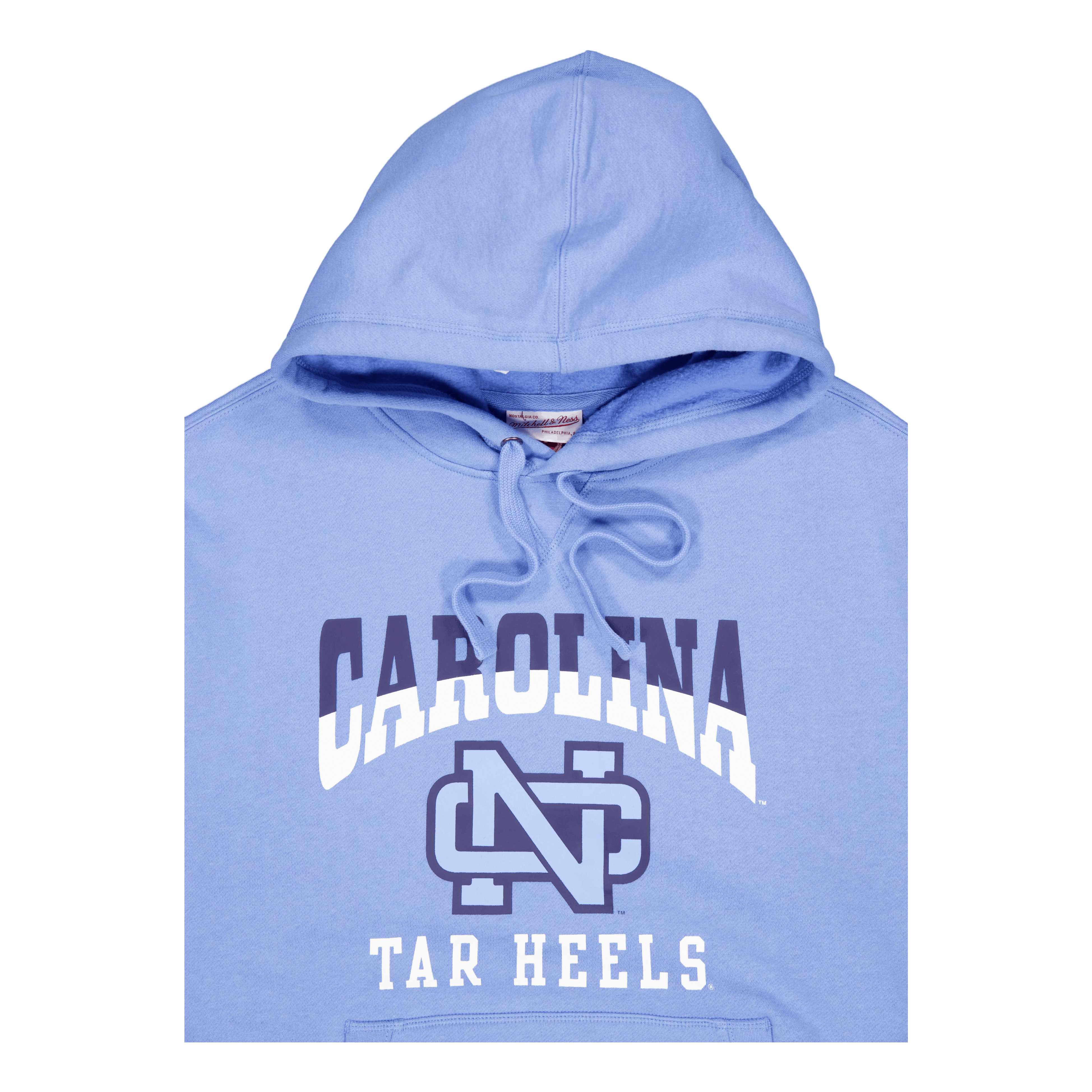 Mitchell & Ness Unc Pre-game Ss Fleece Hoodie Light Blue