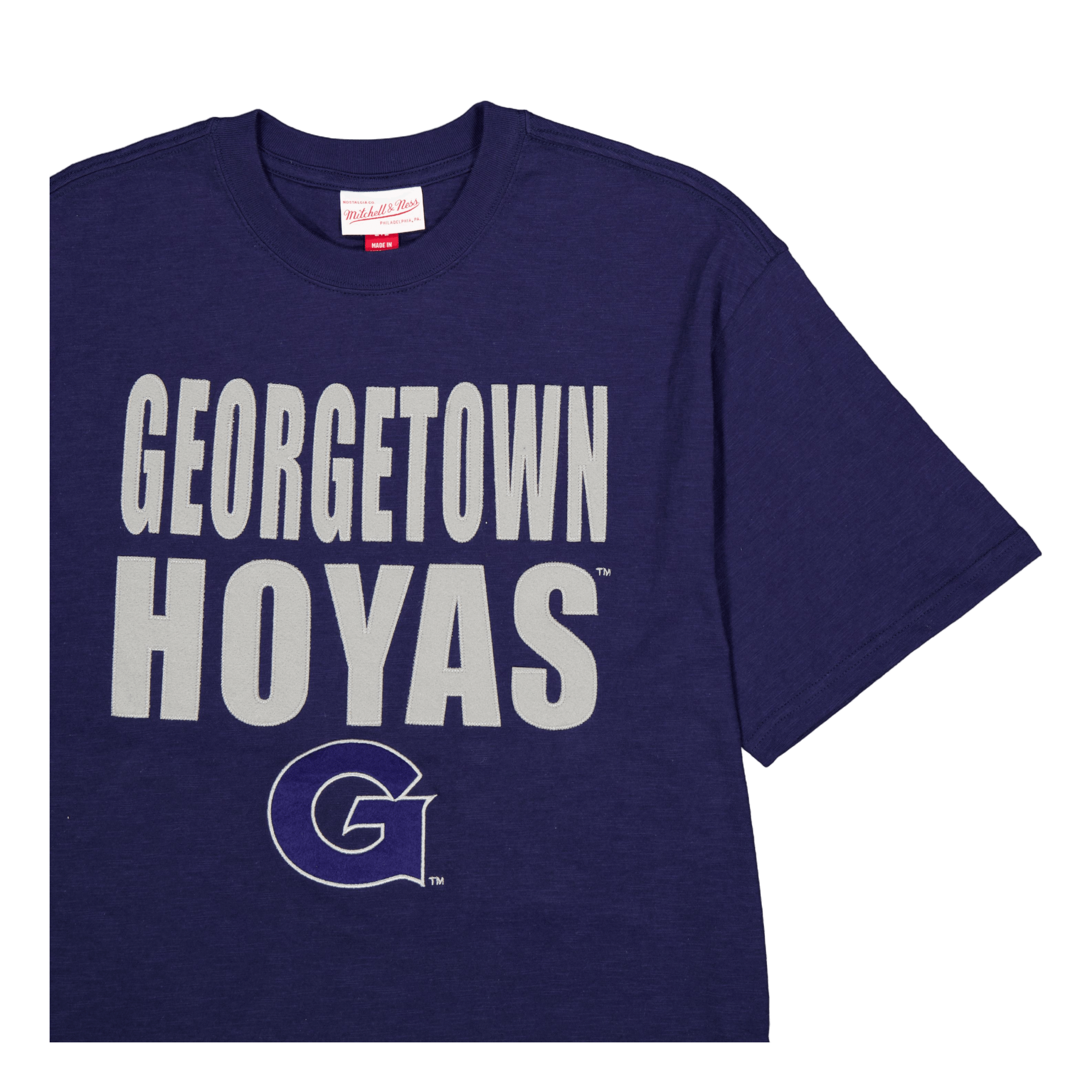 Mitchell & Ness Hoyas Legendary Slub S/s Tee Navy