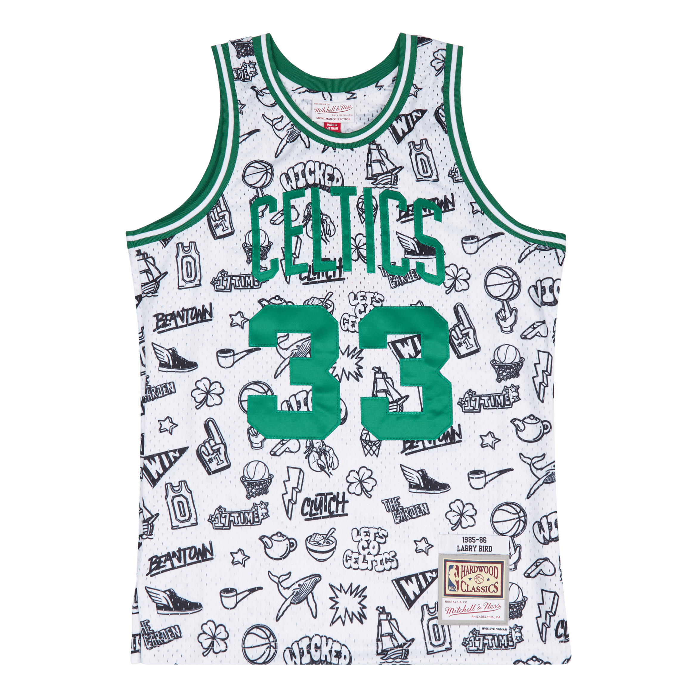 Mitchell & Ness Doodle Swingman Jersey - Bird