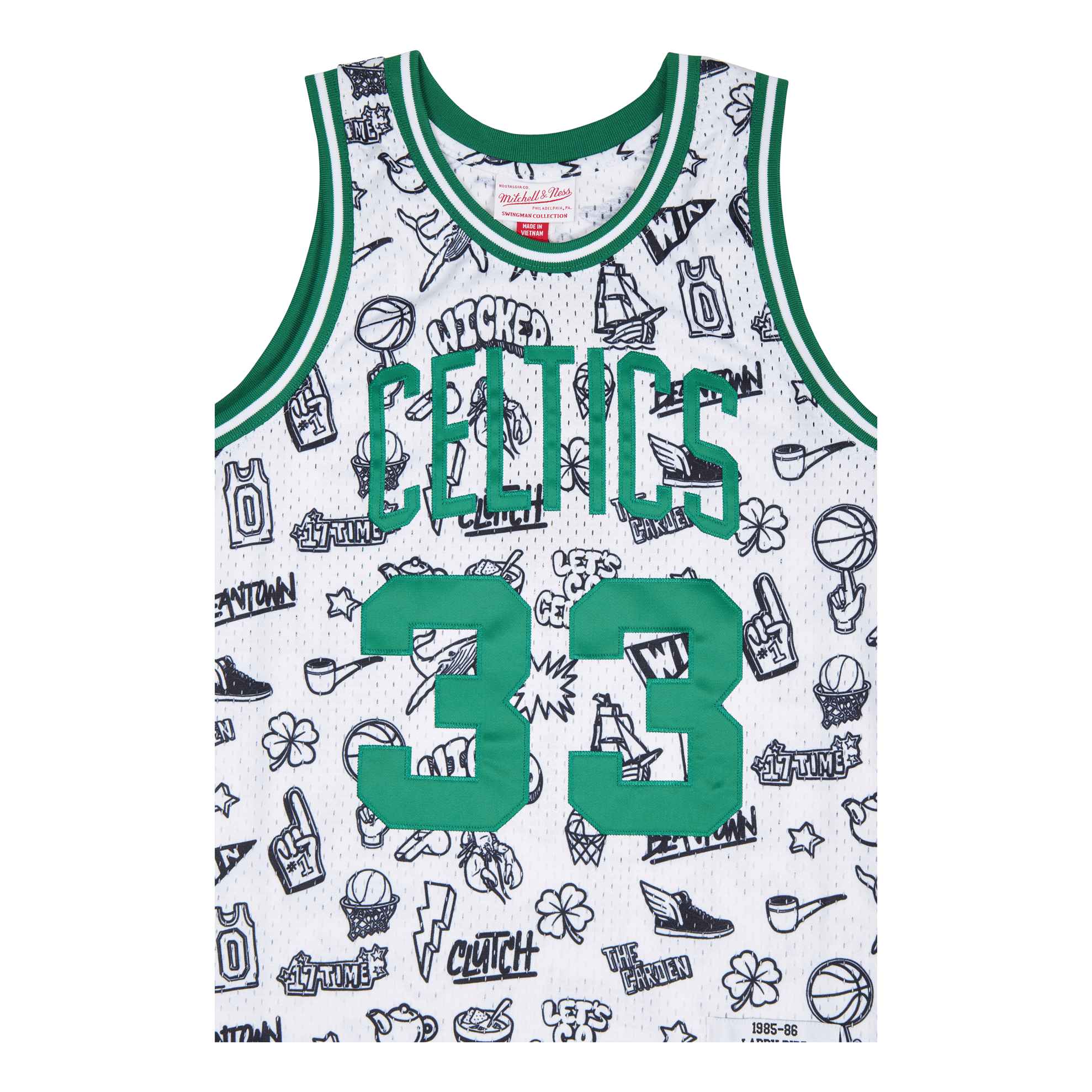 Mitchell & Ness Doodle Swingman Jersey - Bird