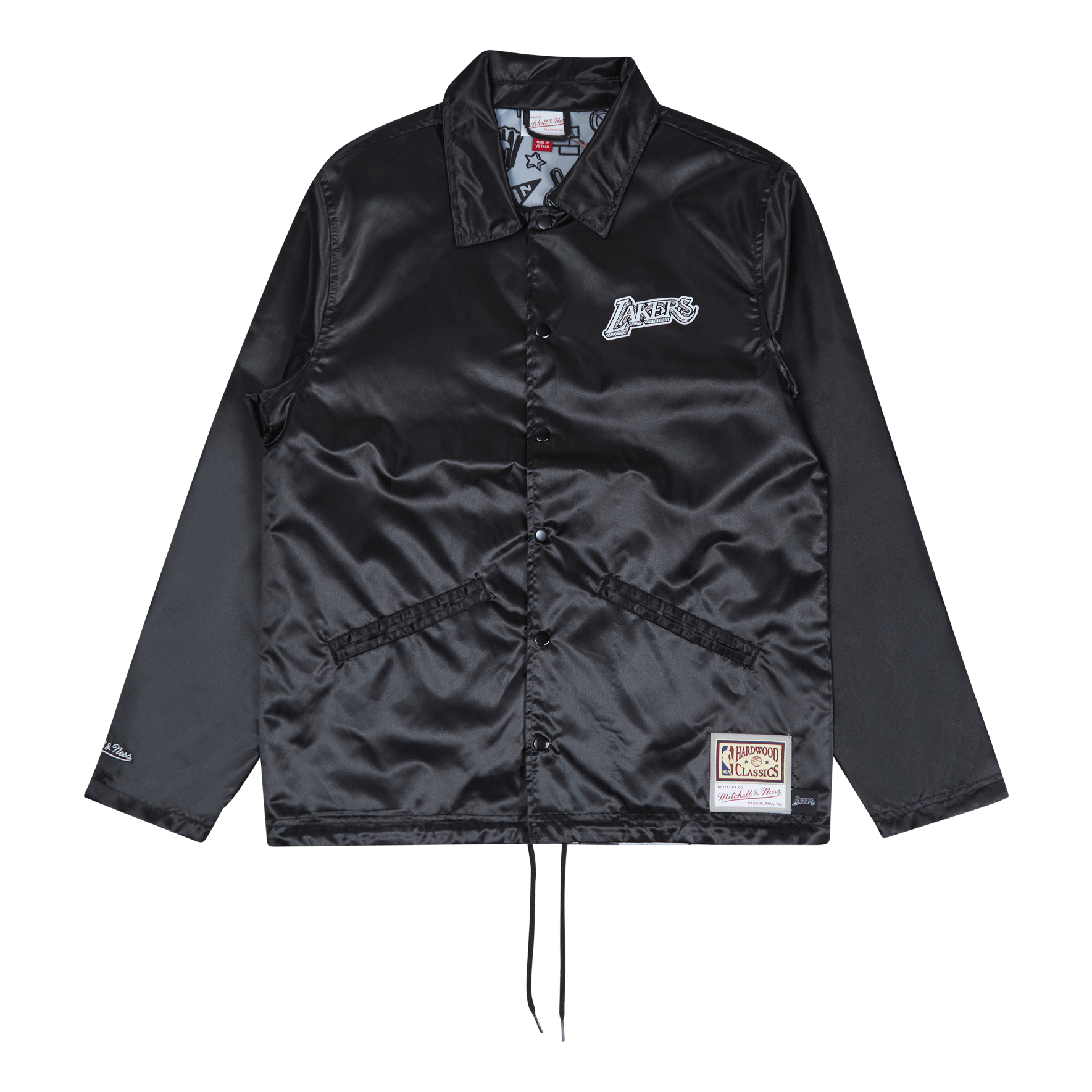 Mitchell & Ness Lakers Doodle Coaches Jacket