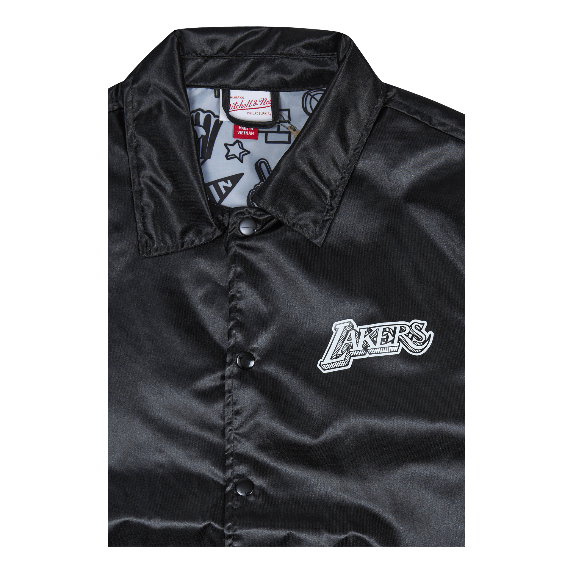 Mitchell & Ness Lakers Doodle Coaches Jacket