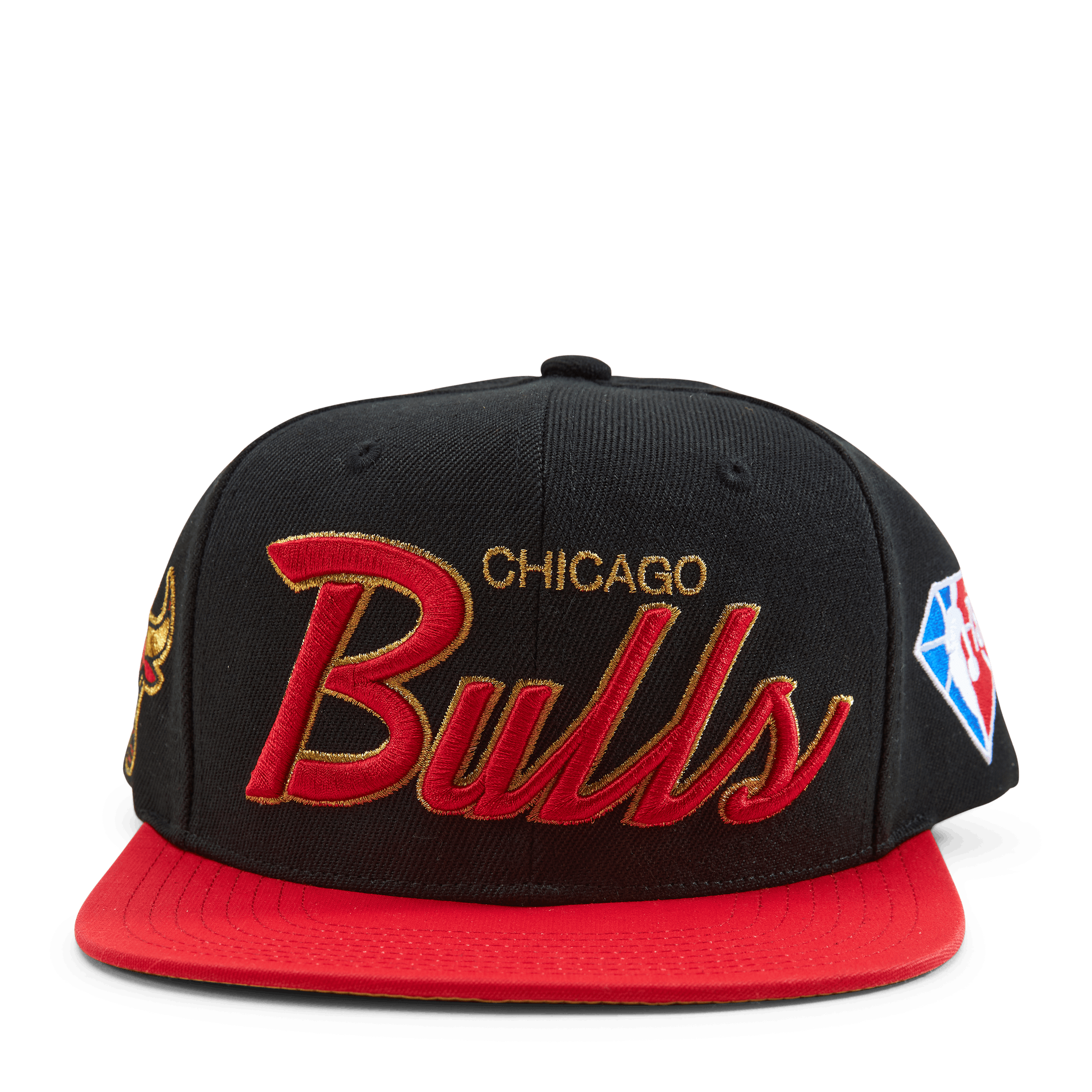 Mitchell & Ness Bulls NBA 75th Gold Snapback