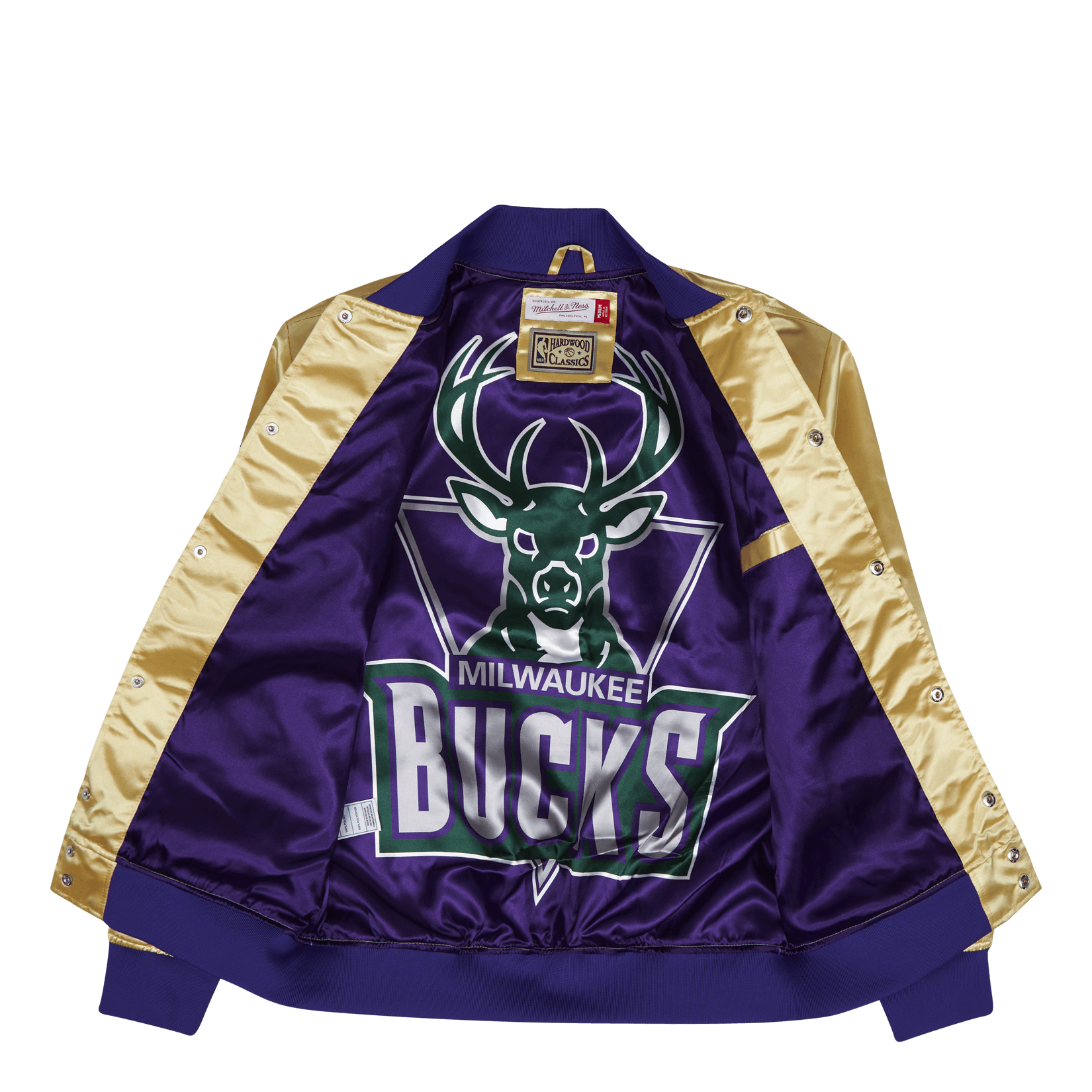 Mitchell & Ness Bucks Lightweight Satin Jacket
