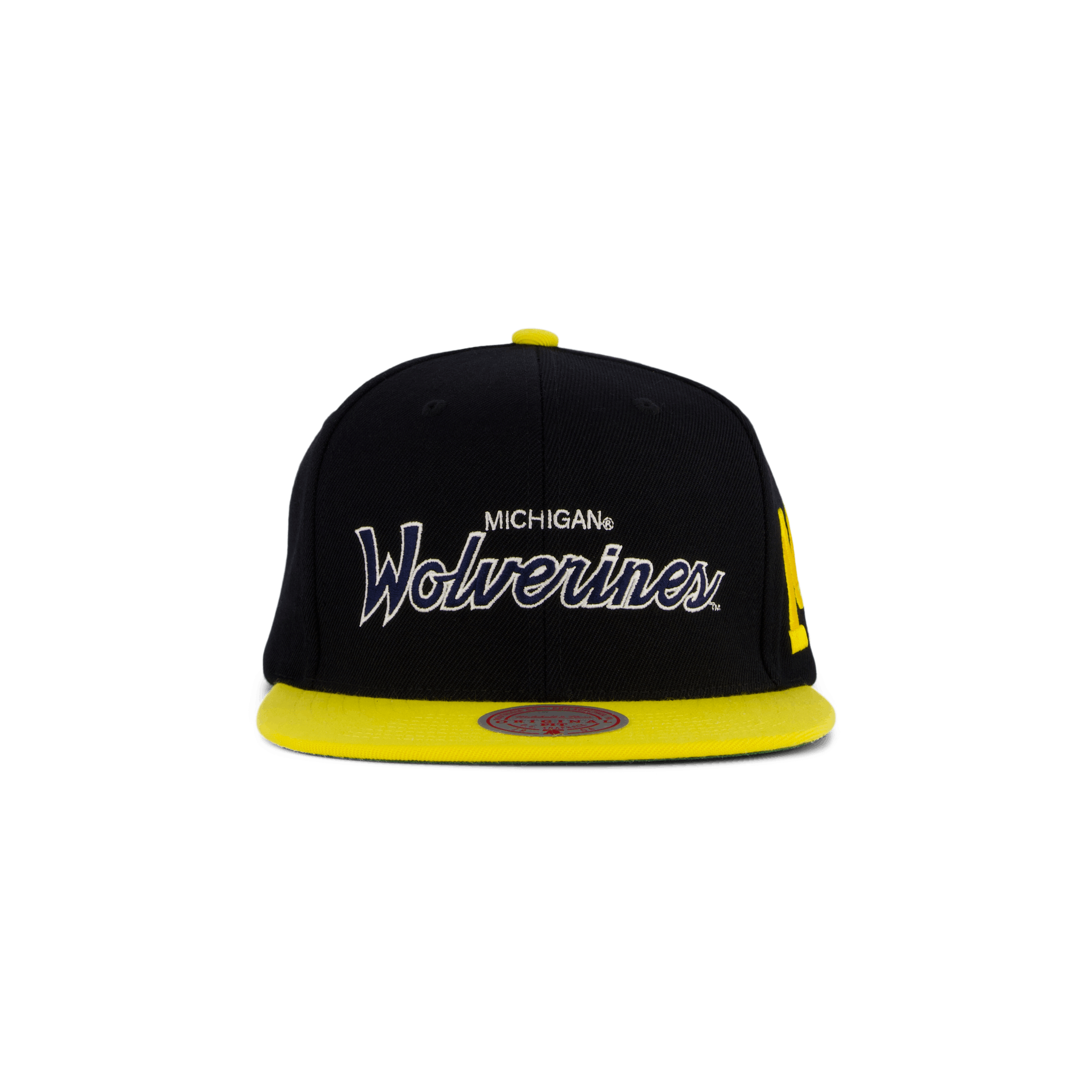 Mitchell & Ness Wolverines Team Script 2.0 Snapback