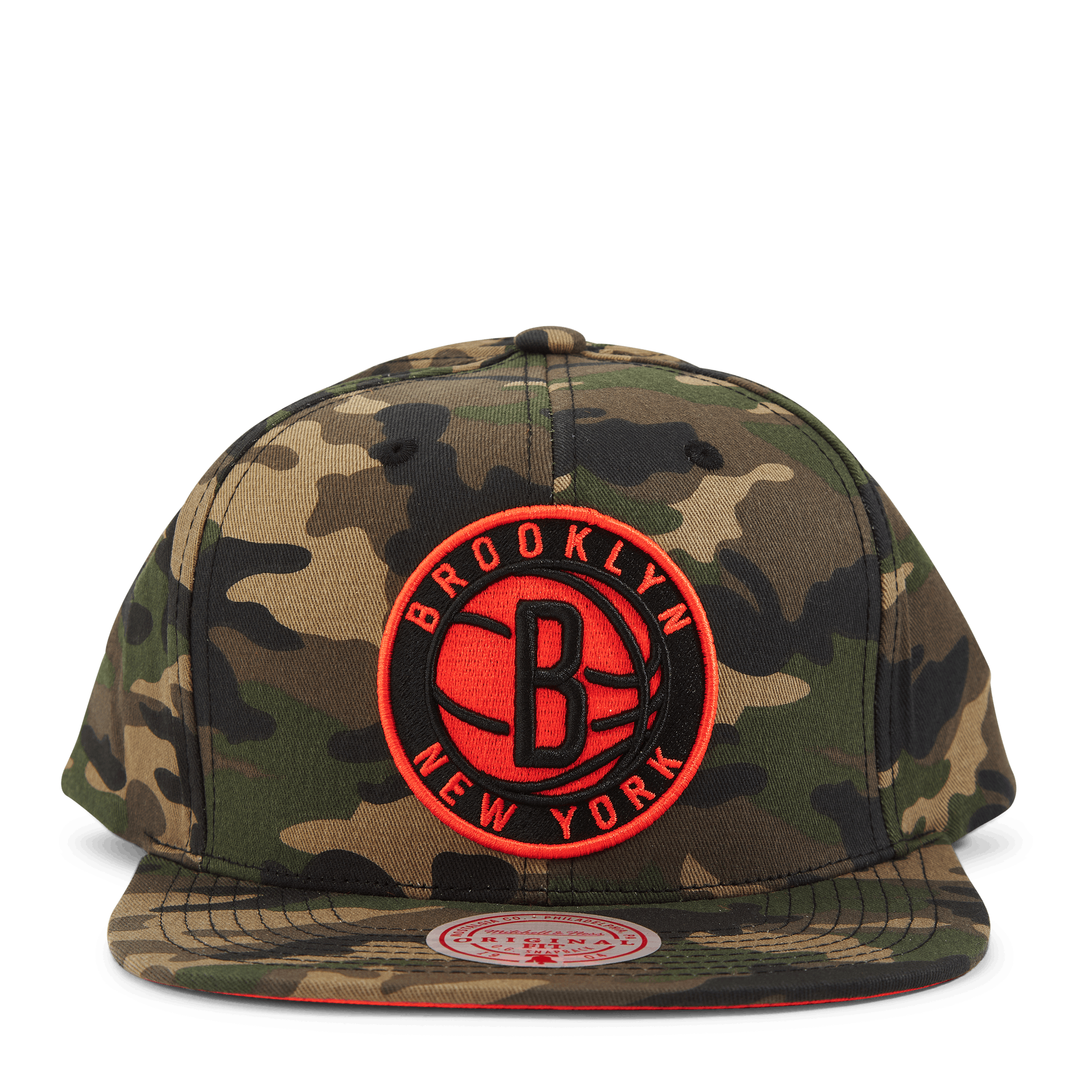Mitchell & Ness Nets Neon Camo Pop Snapback