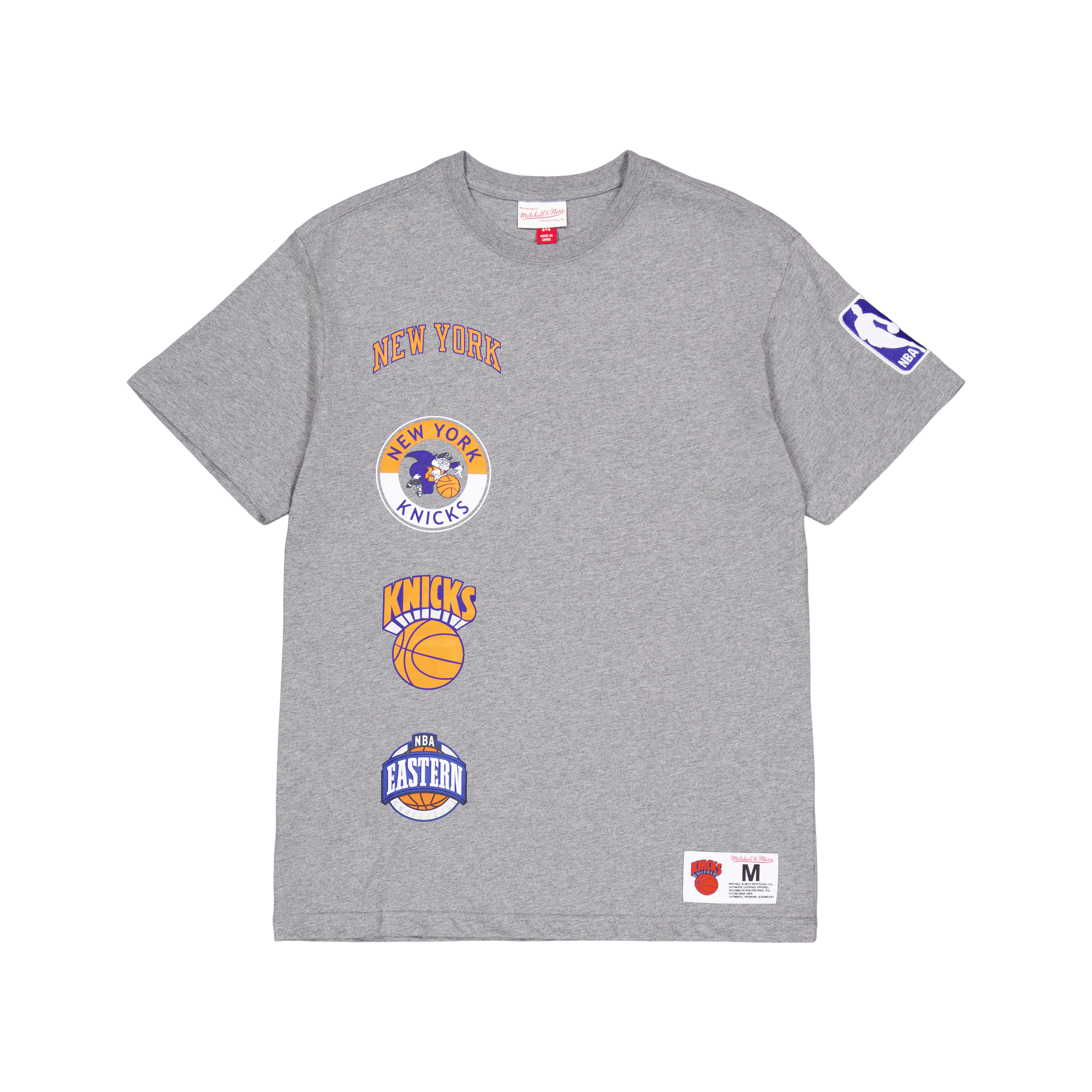 Mitchell & Ness M&n City Collection S/s Tee Grey Heather
