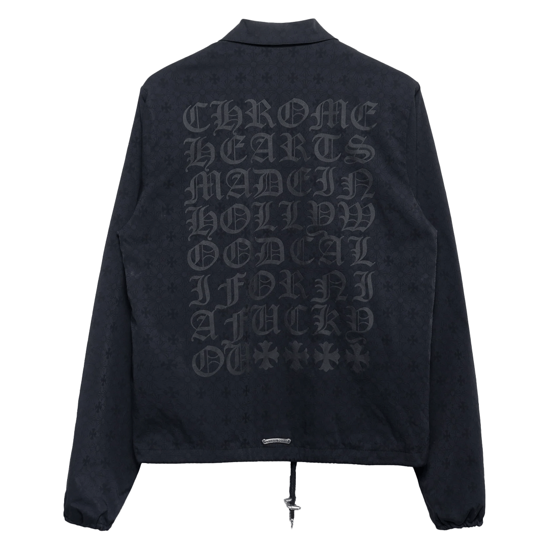Chrome Hearts Eye Chart Motif Nylon Jacket