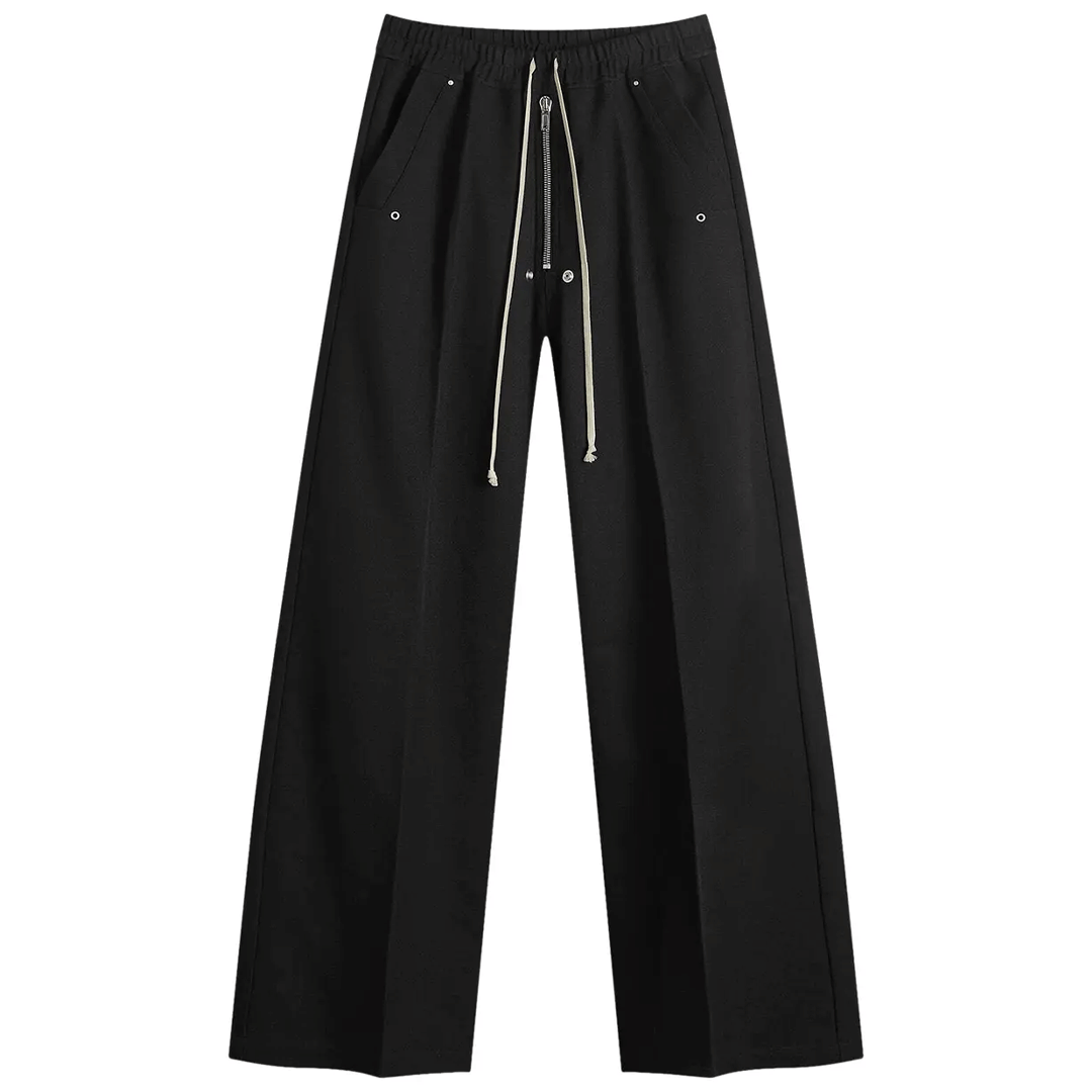 Rick Owens Wide Black Cargobelas Cargo Pants