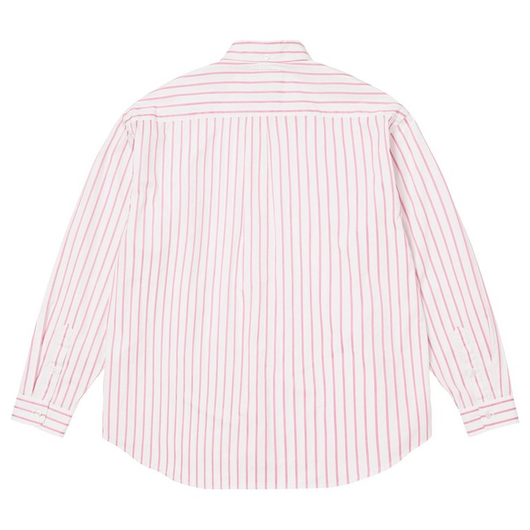 Supreme x MM6 Maison Margiela Pink Stripe Shirt