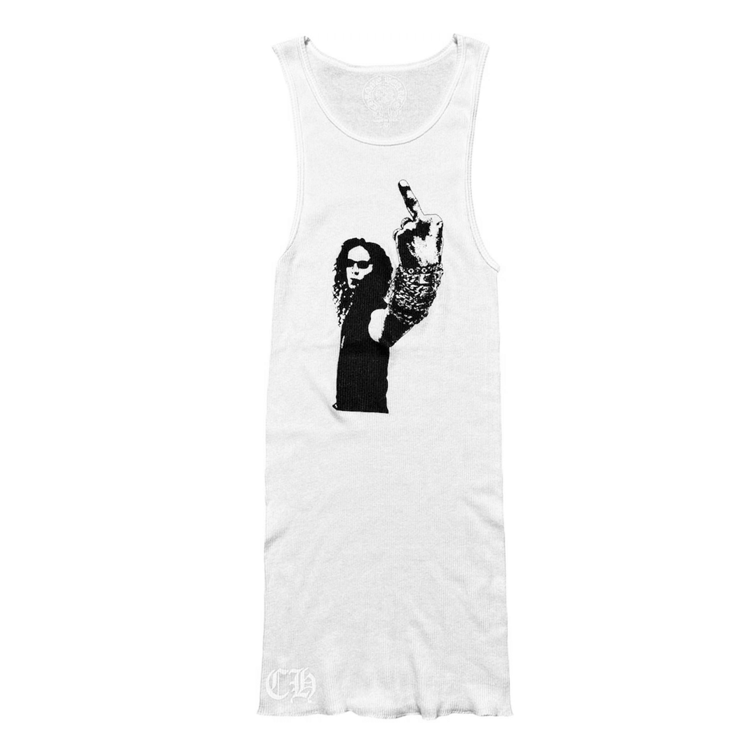 Chrome Hearts Middle Finger Tank Top White