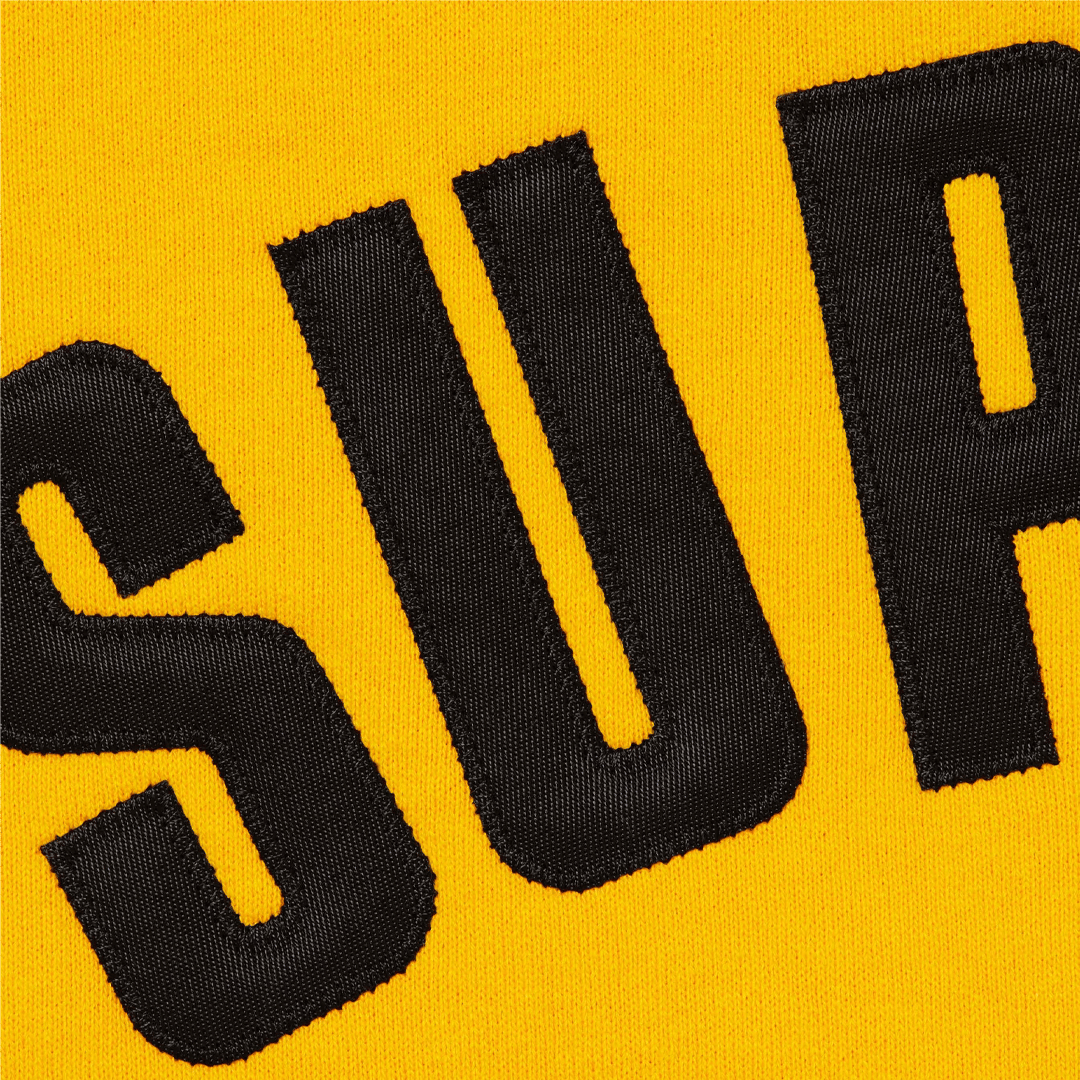 Supreme Arc Thermal Lined Zip Up Hoodie Yellow
