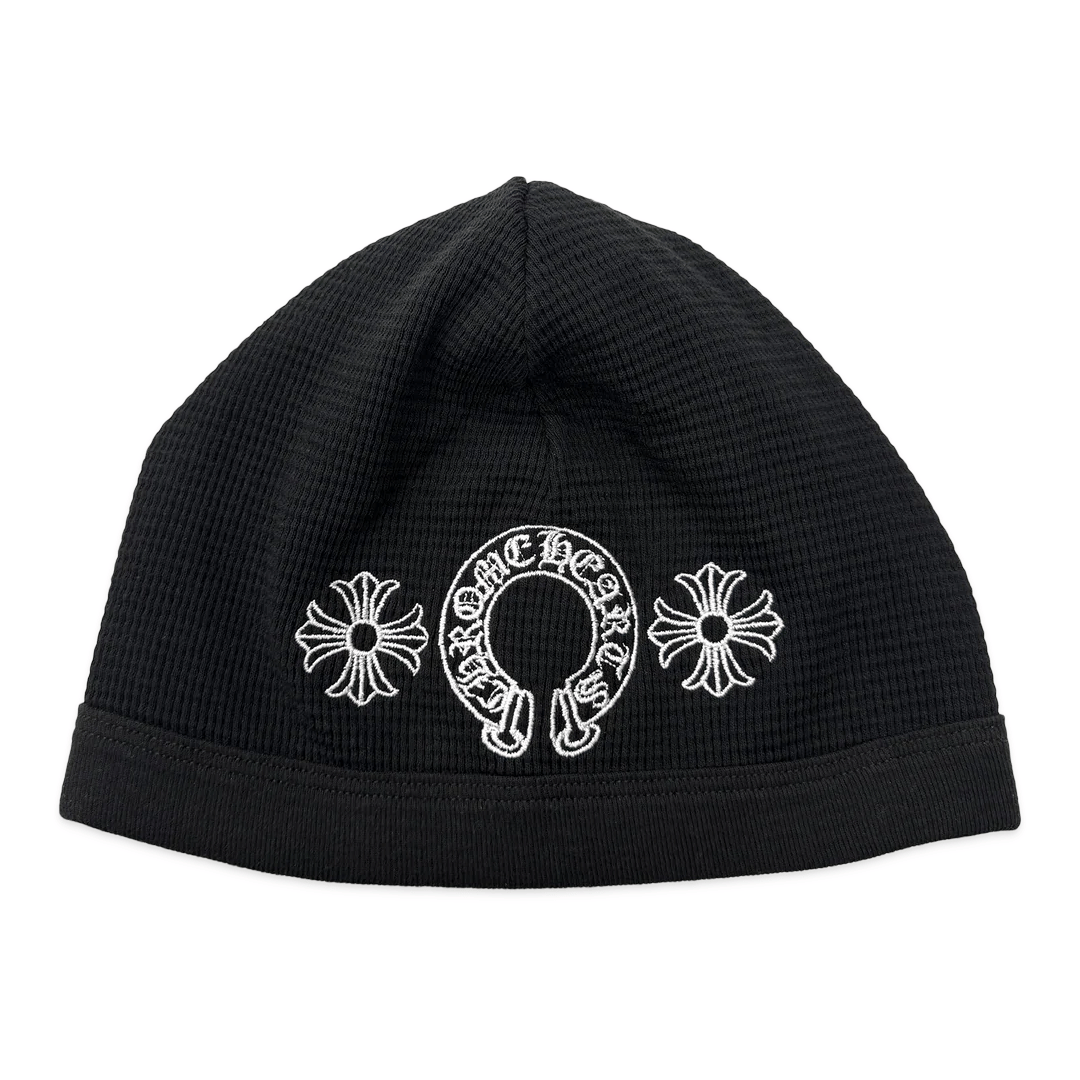 Chrome Hearts Horseshoe Skull Cap Black/White