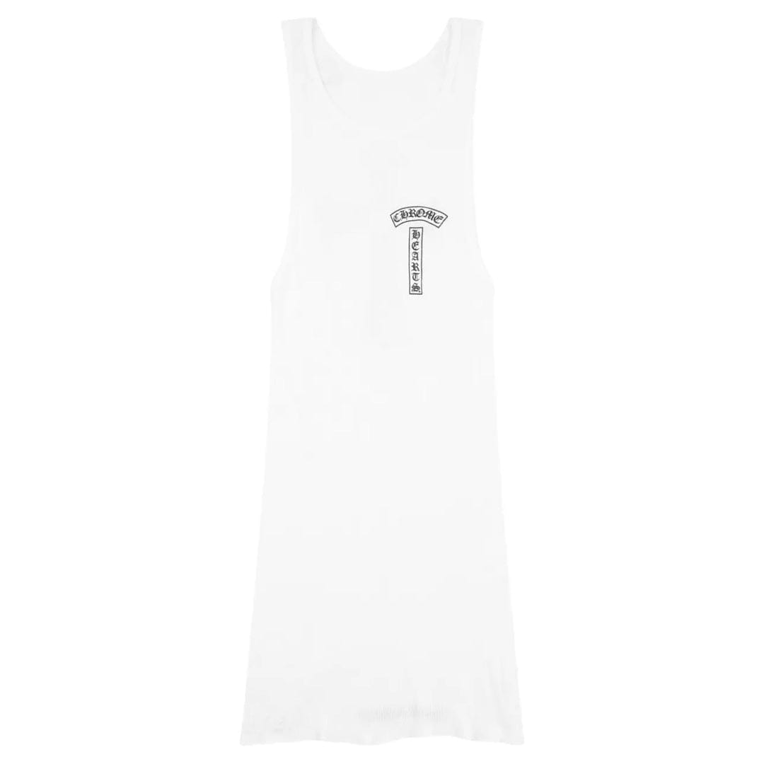 Chrome Hearts T Bar Rib Tank Top White