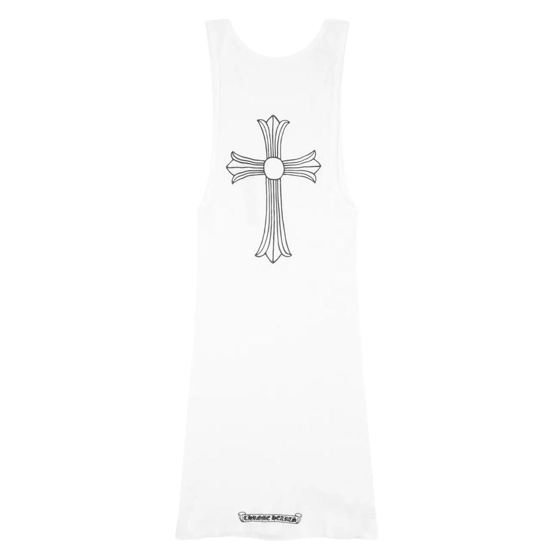 Chrome Hearts T Bar Rib Tank Top White