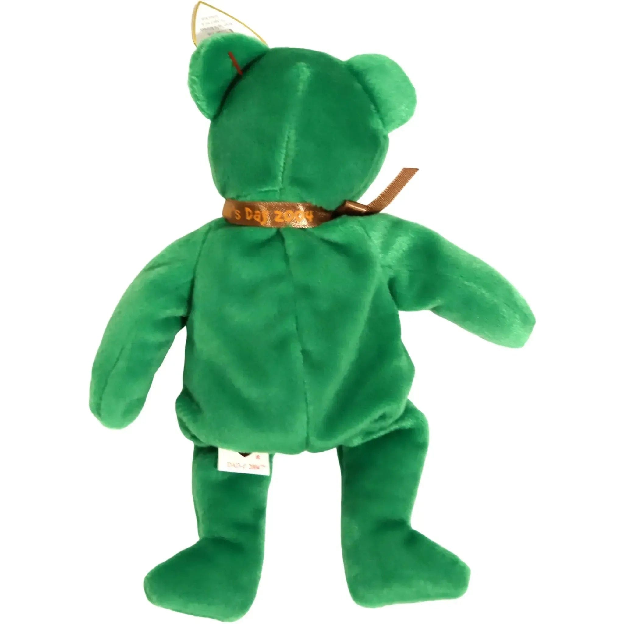 Ty Dad-e the Super Dad Green Bear Plush (8") - Ty - Original Beanie Babies Series (2004)
