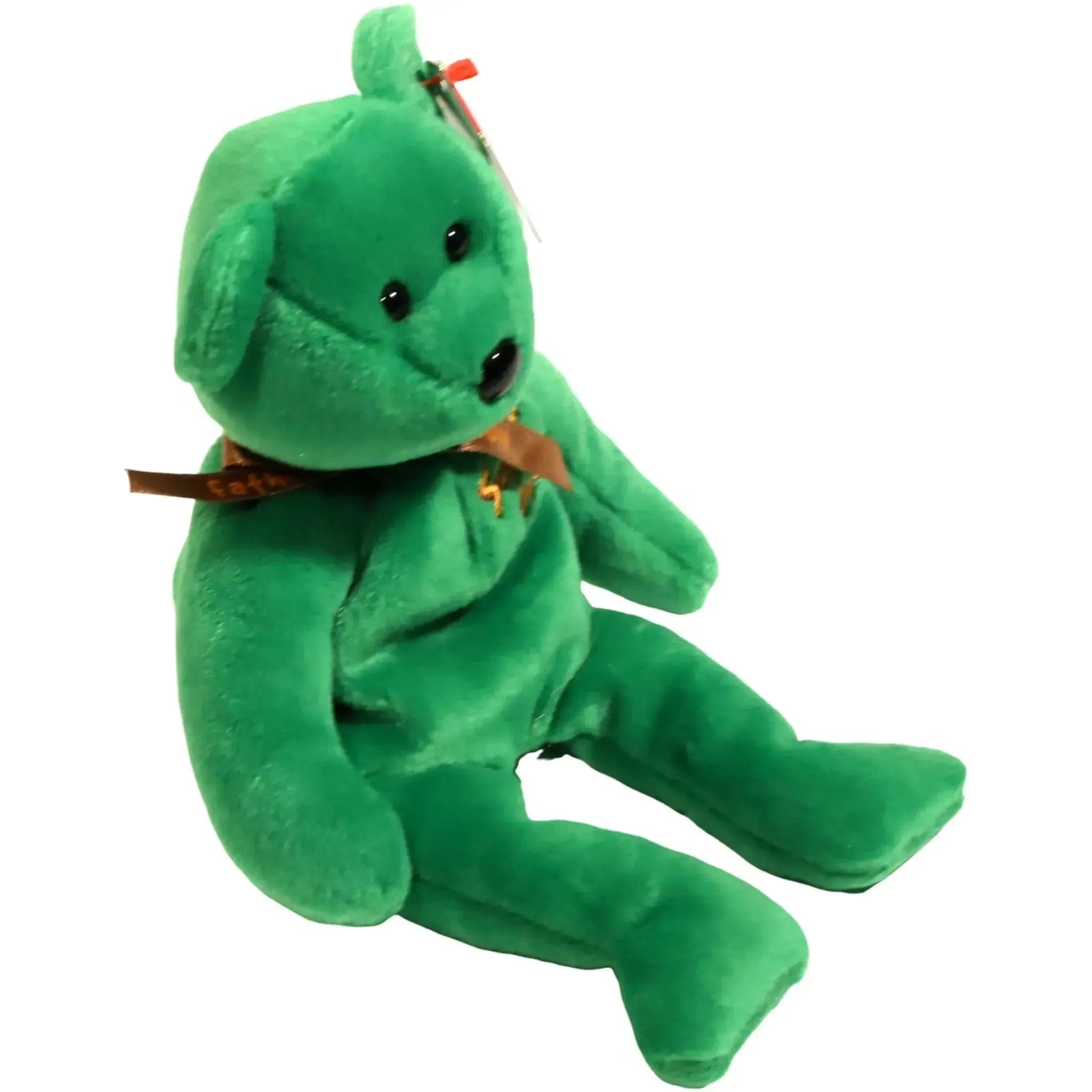 Ty Dad-e the Super Dad Green Bear Plush (8") - Ty - Original Beanie Babies Series (2004)