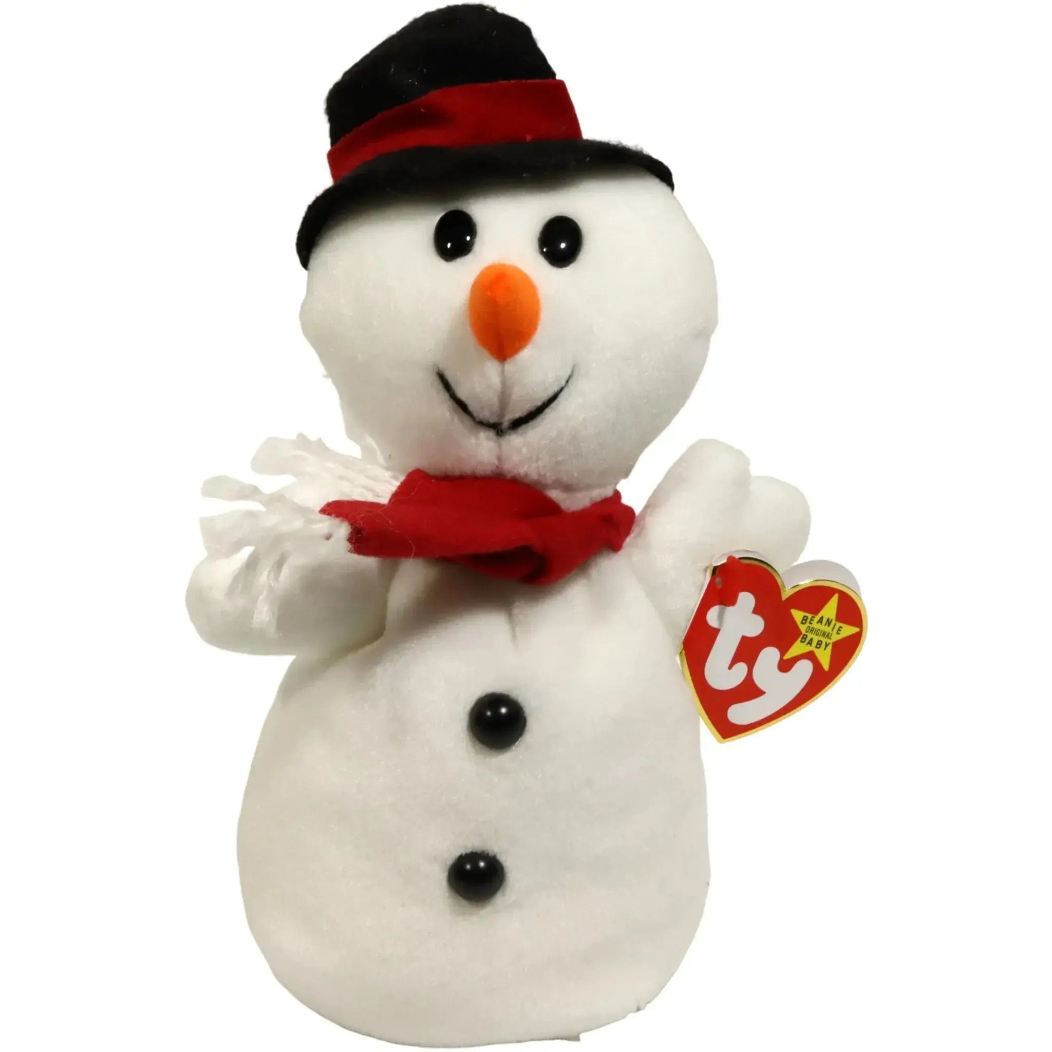 Ty Snowball the Snowman Plush (8", Style 4201) - Ty - Original Beanie Babies Series (1996)