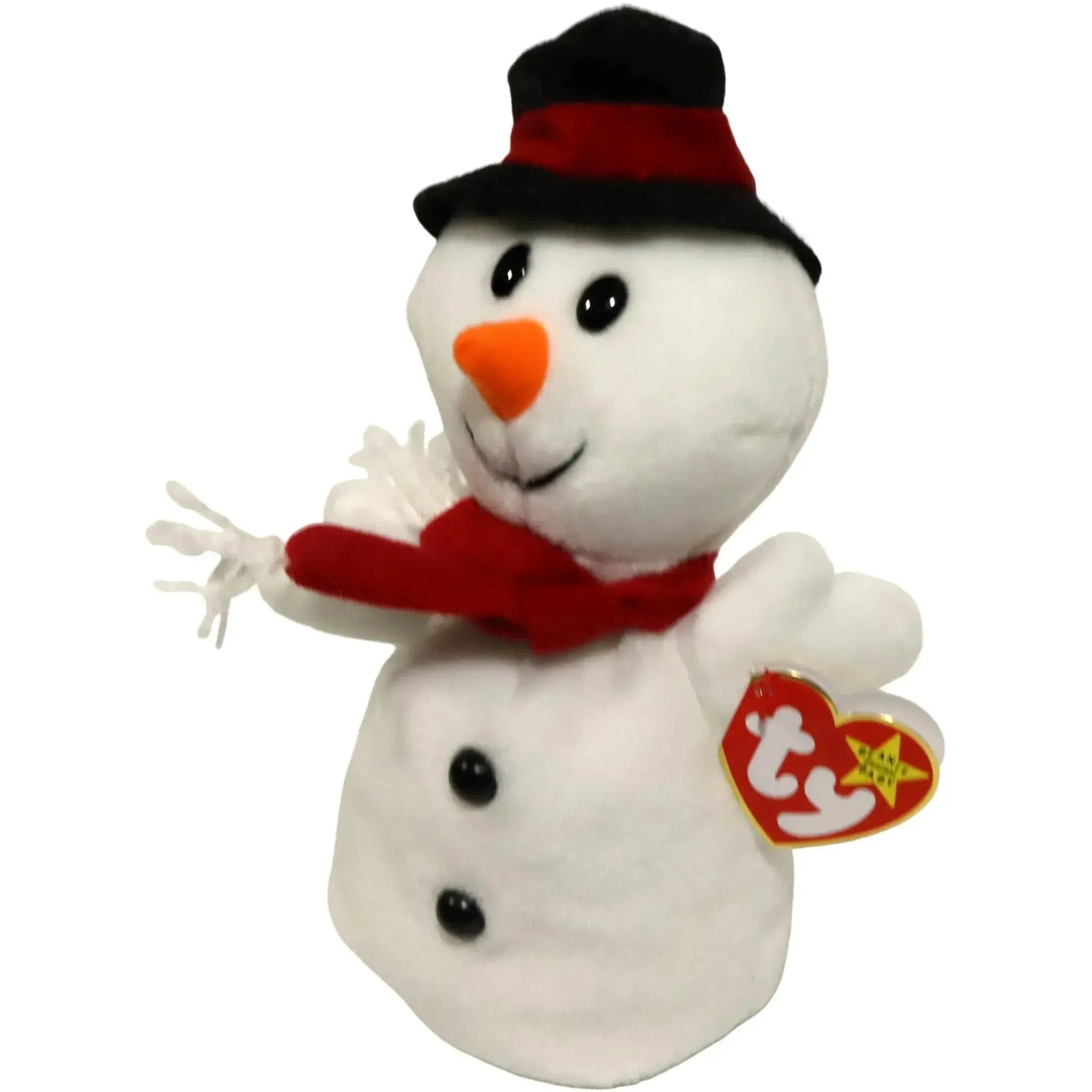 Ty Snowball the Snowman Plush (8", Style 4201) - Ty - Original Beanie Babies Series (1996)