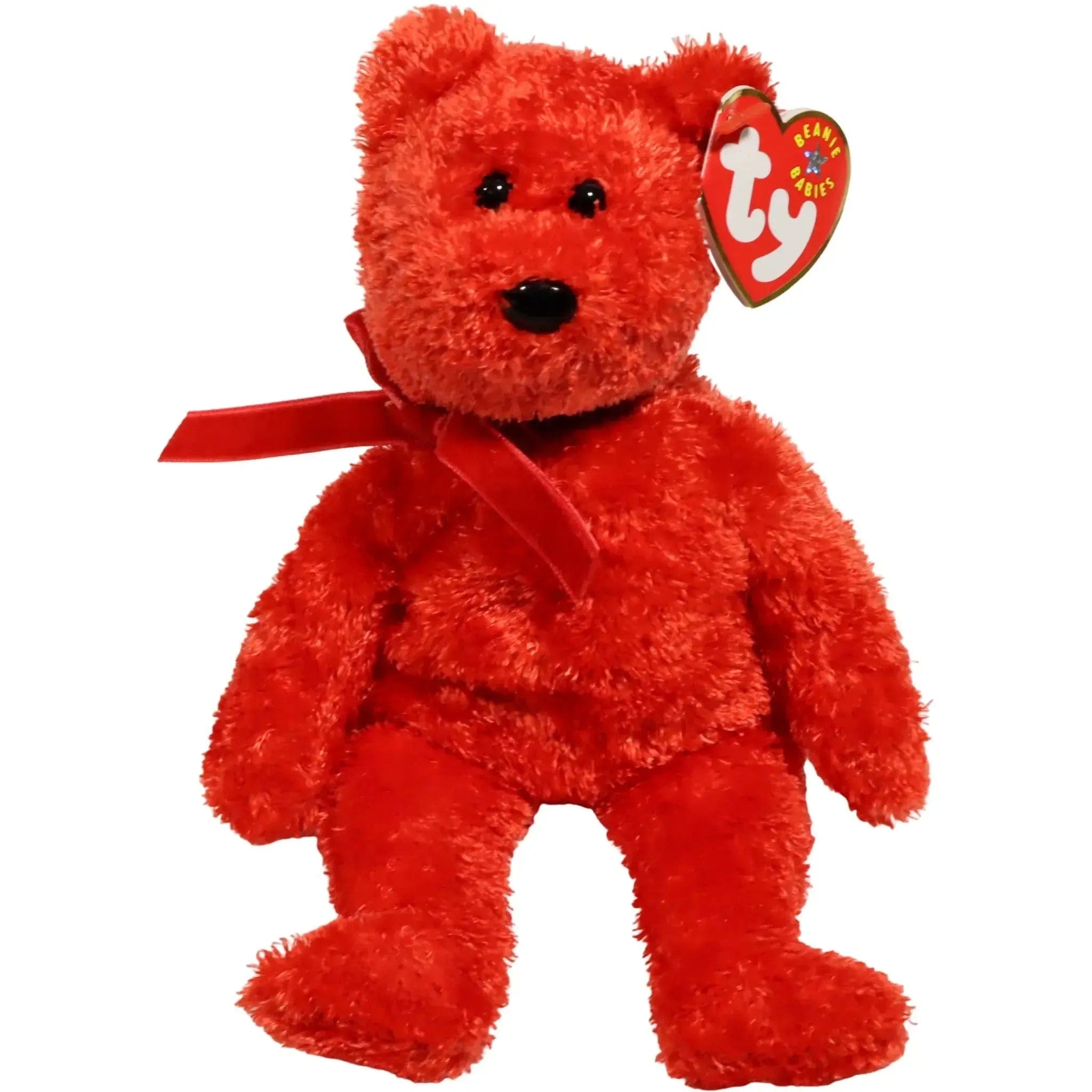 Ty Sizzle the Red Bear Plush (8") - Ty - Beanie Babies Series (2001)