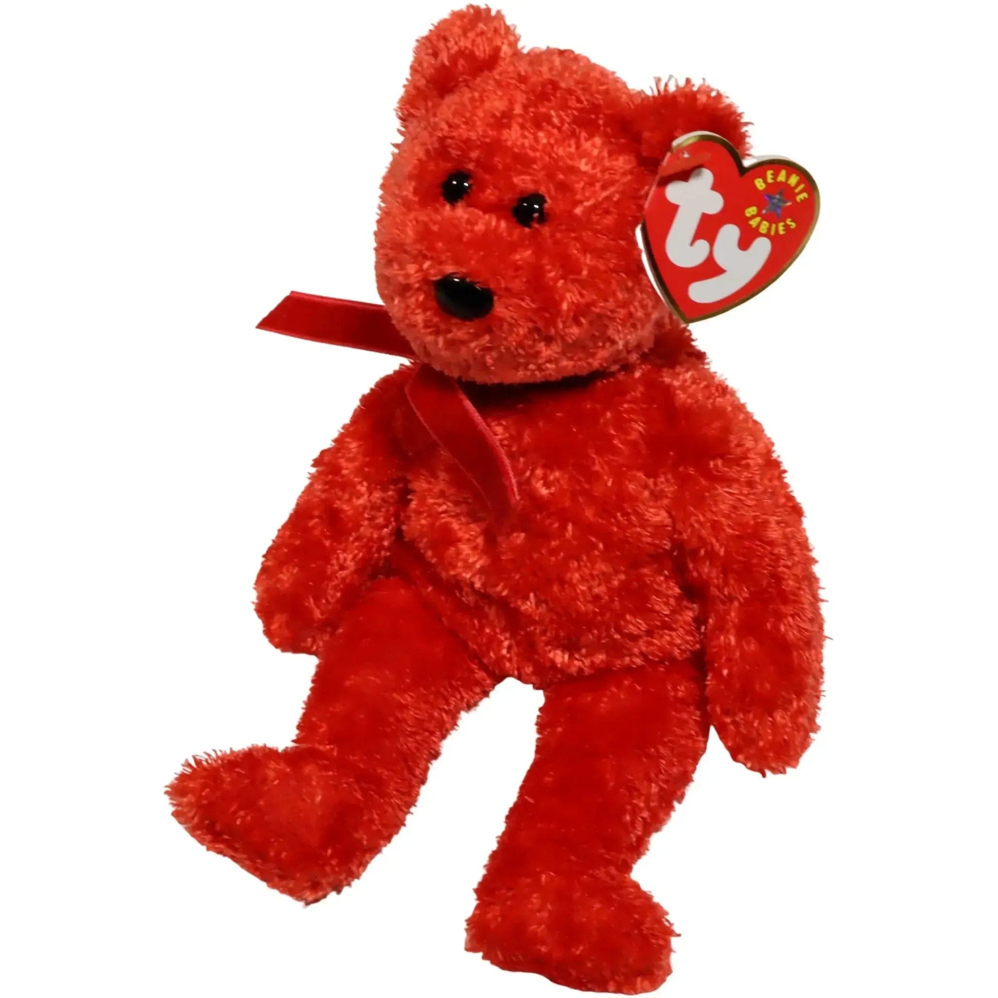 Ty Sizzle the Red Bear Plush (8") - Ty - Beanie Babies Series (2001)