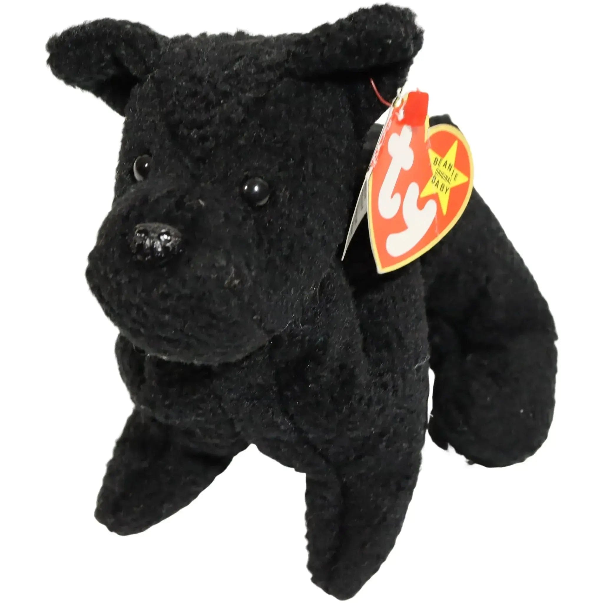 Ty Scottie the Black Dog Plush (6", Style 4102) - Ty - Original Beanie Babies Series (1996)