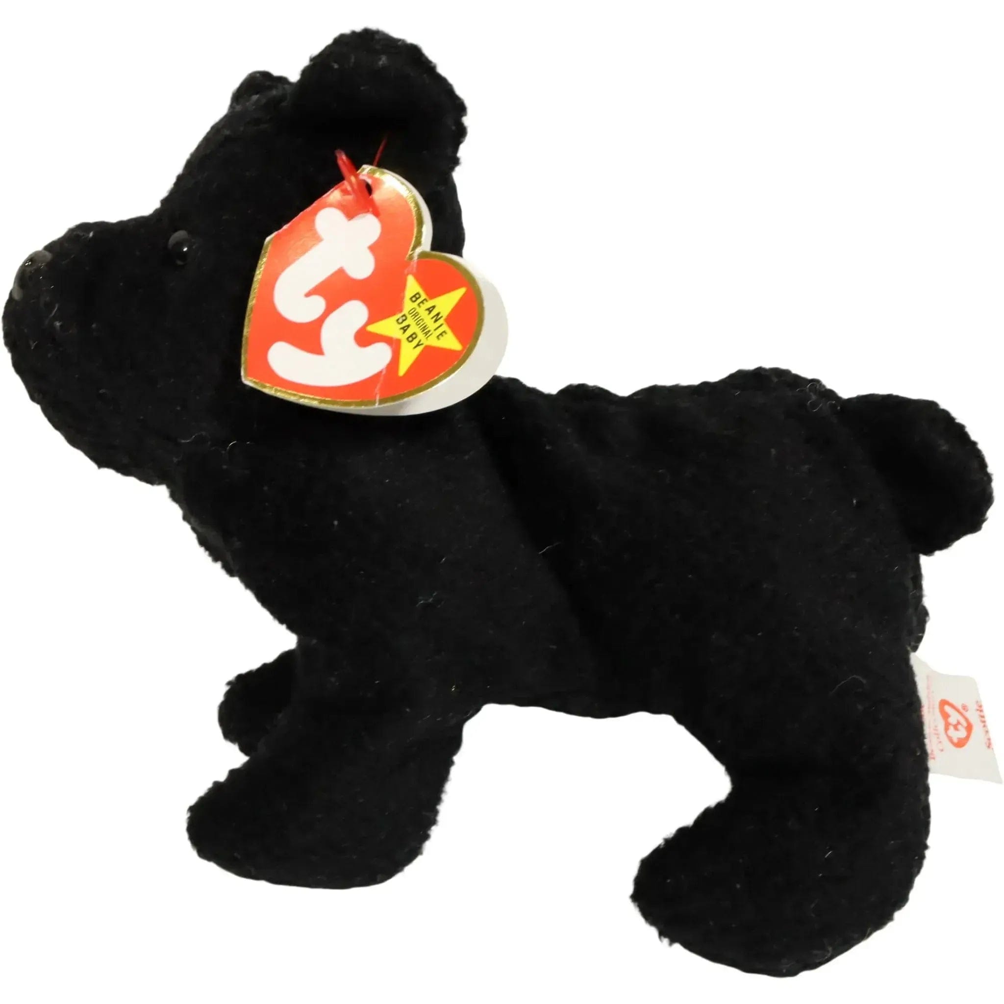 Ty Scottie the Black Dog Plush (6", Style 4102) - Ty - Original Beanie Babies Series (1996)