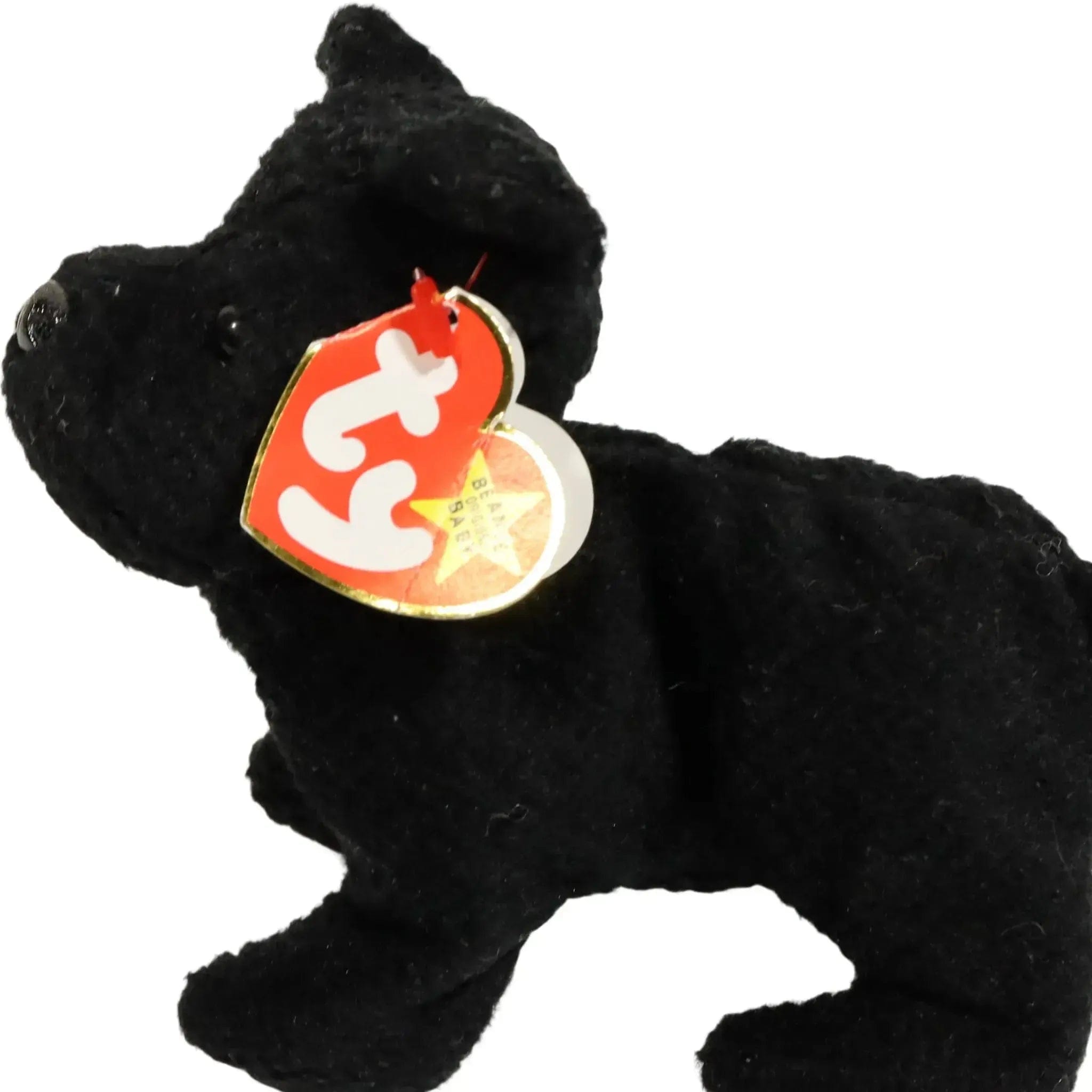Ty Scottie the Black Dog Plush (6", Style 4102) - Ty - Original Beanie Babies Series (1996)