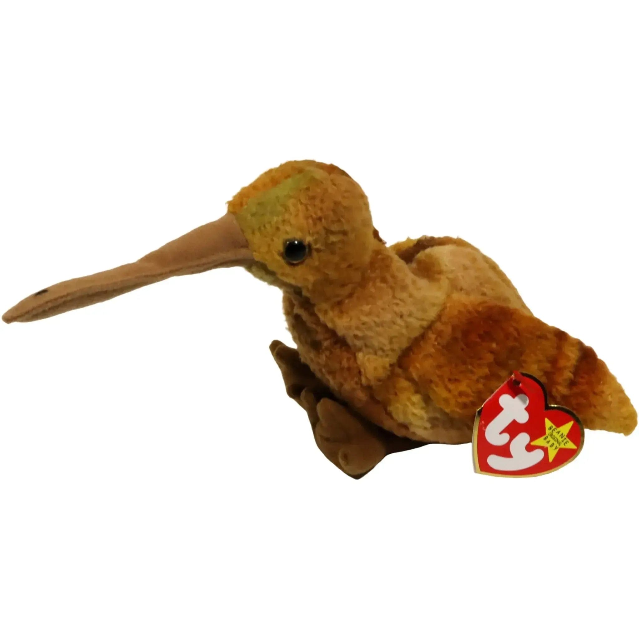 Ty Whiskers the Kiwi Bird Plush (6") - Ty - Original Beanie Babies Series (1998)