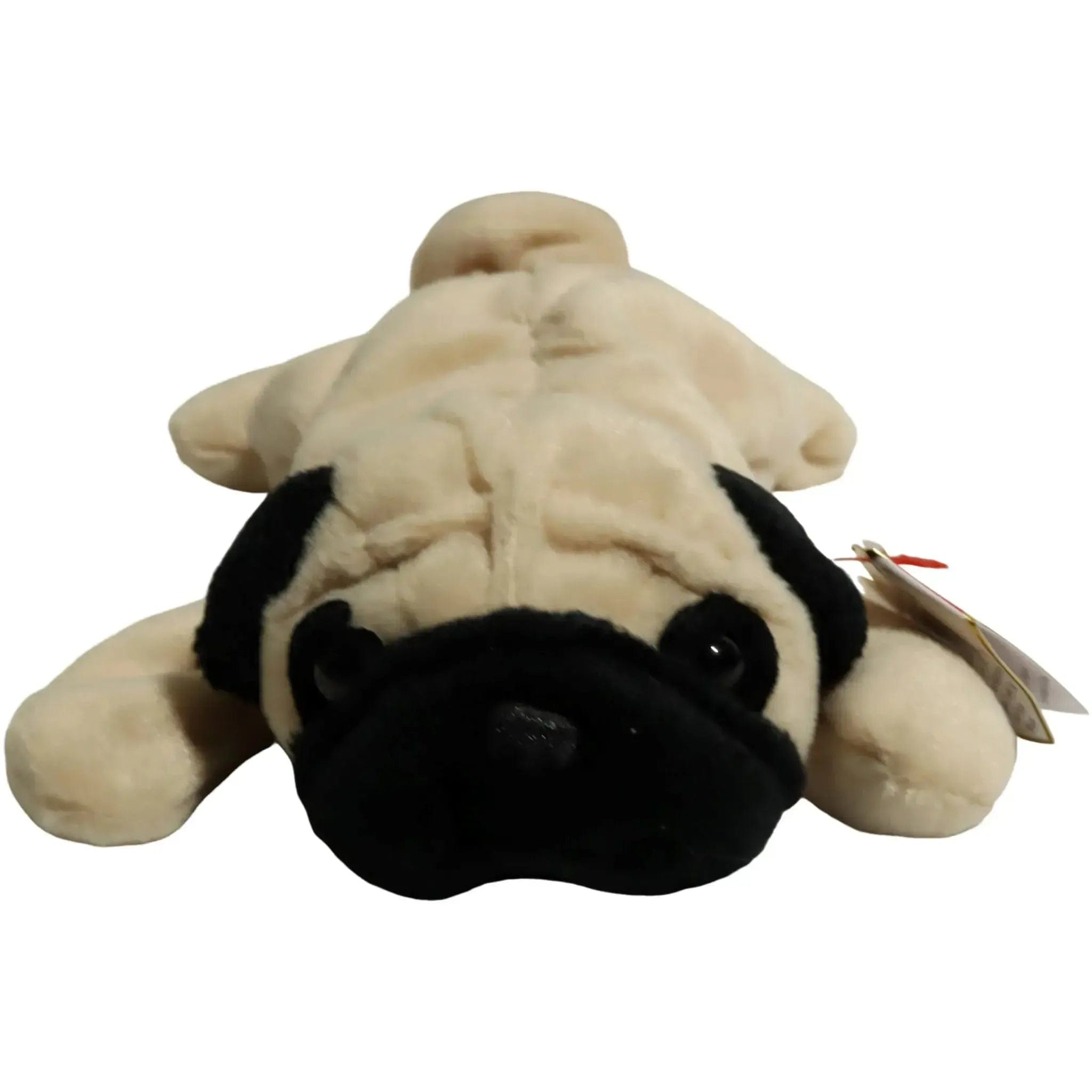 Ty Pugsly the Pug Dog Plush (8") - Ty - Original Beanie Babies Series (1996)
