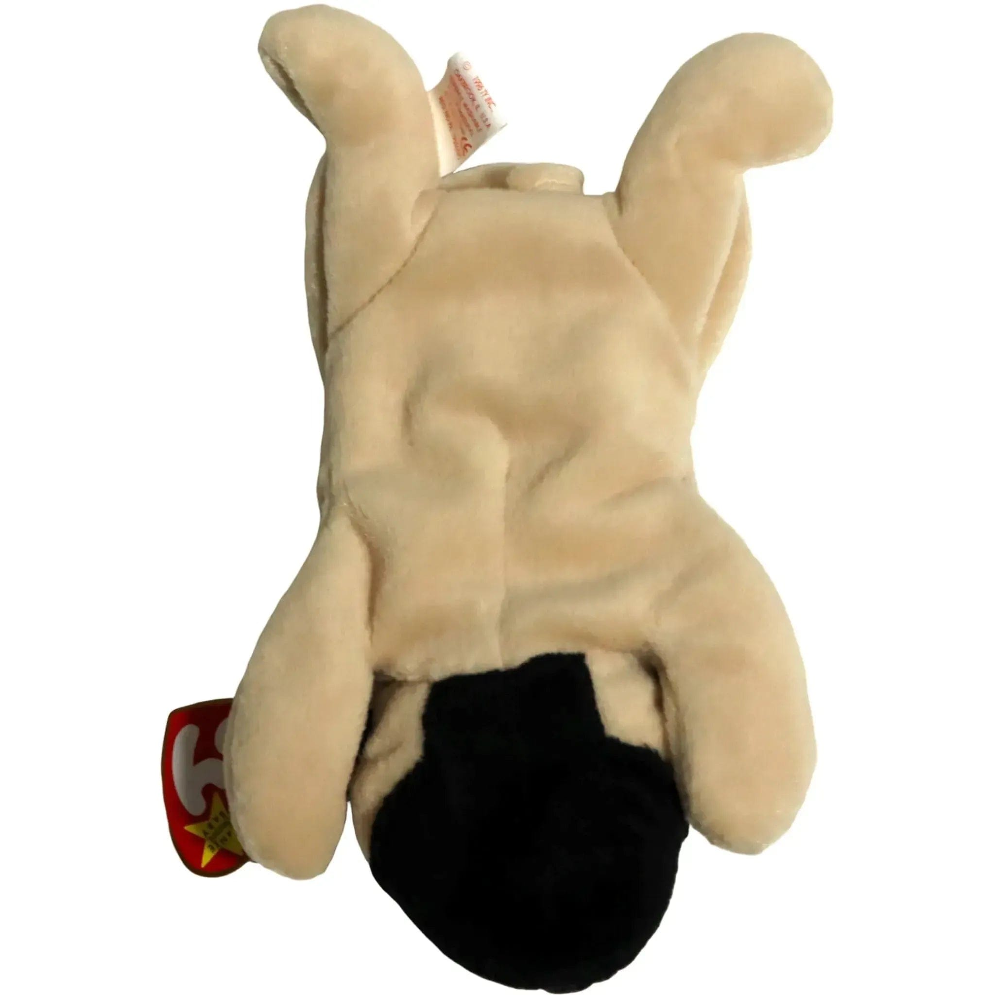 Ty Pugsly the Pug Dog Plush (8") - Ty - Original Beanie Babies Series (1996)