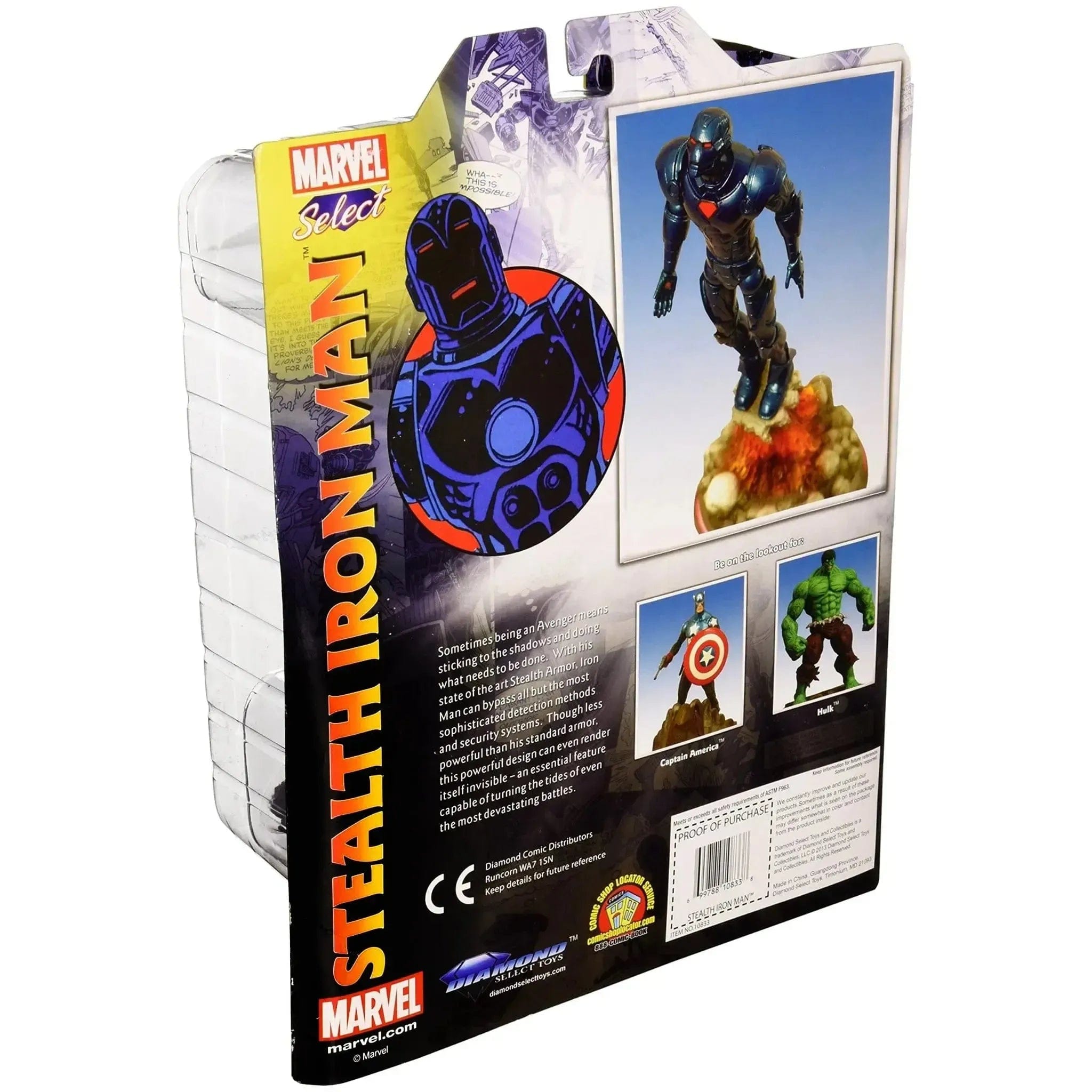 Diamond Select Toys Marvel [Iron Man] - Stealth Iron Man Action Figure (7") - Diamond Select Toys - Marvel Select Series - (2021)