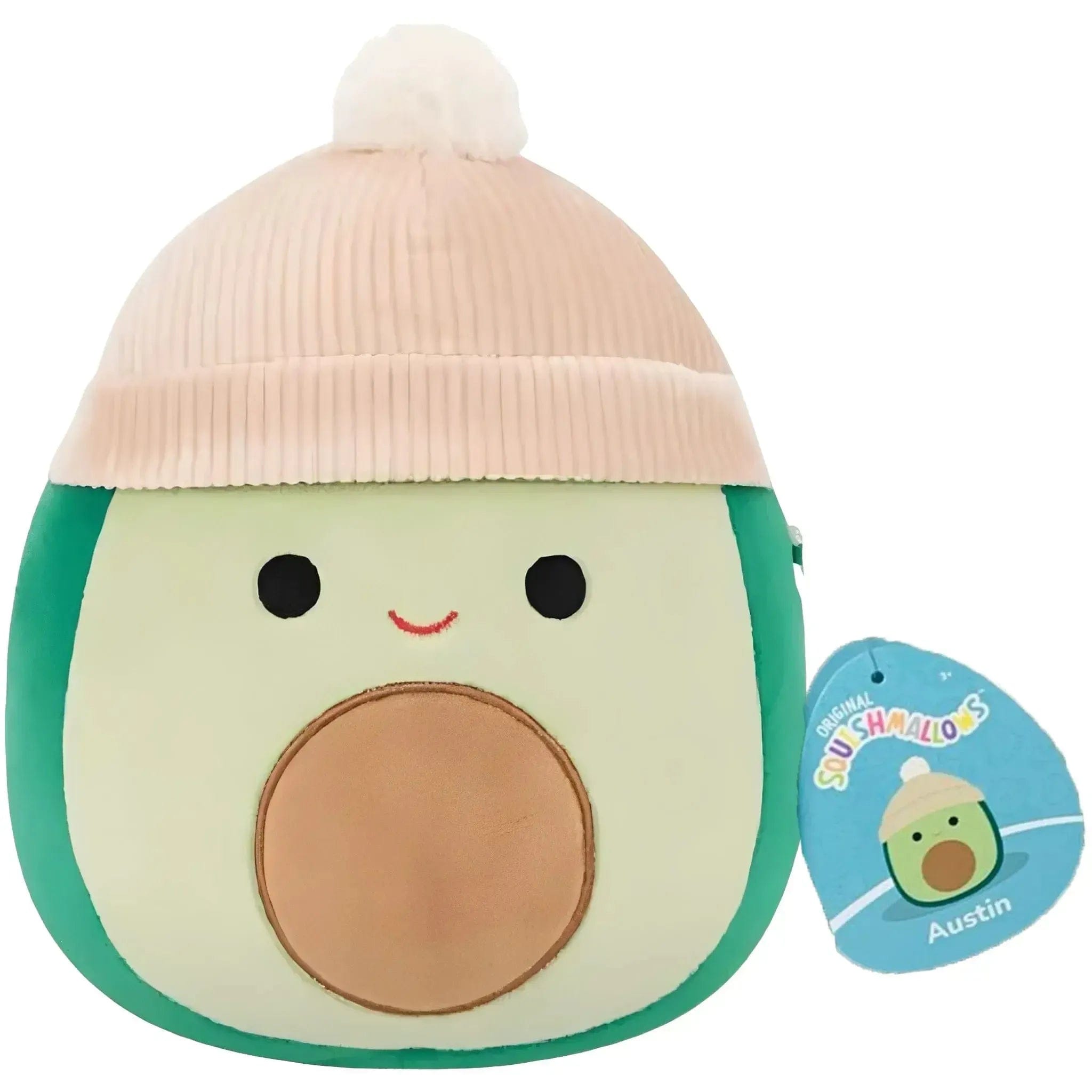 Jazwares Squishmallows - Winter Edition Beanie Hat Austin the Avocado Plush (12") - Jazwares - (2024)