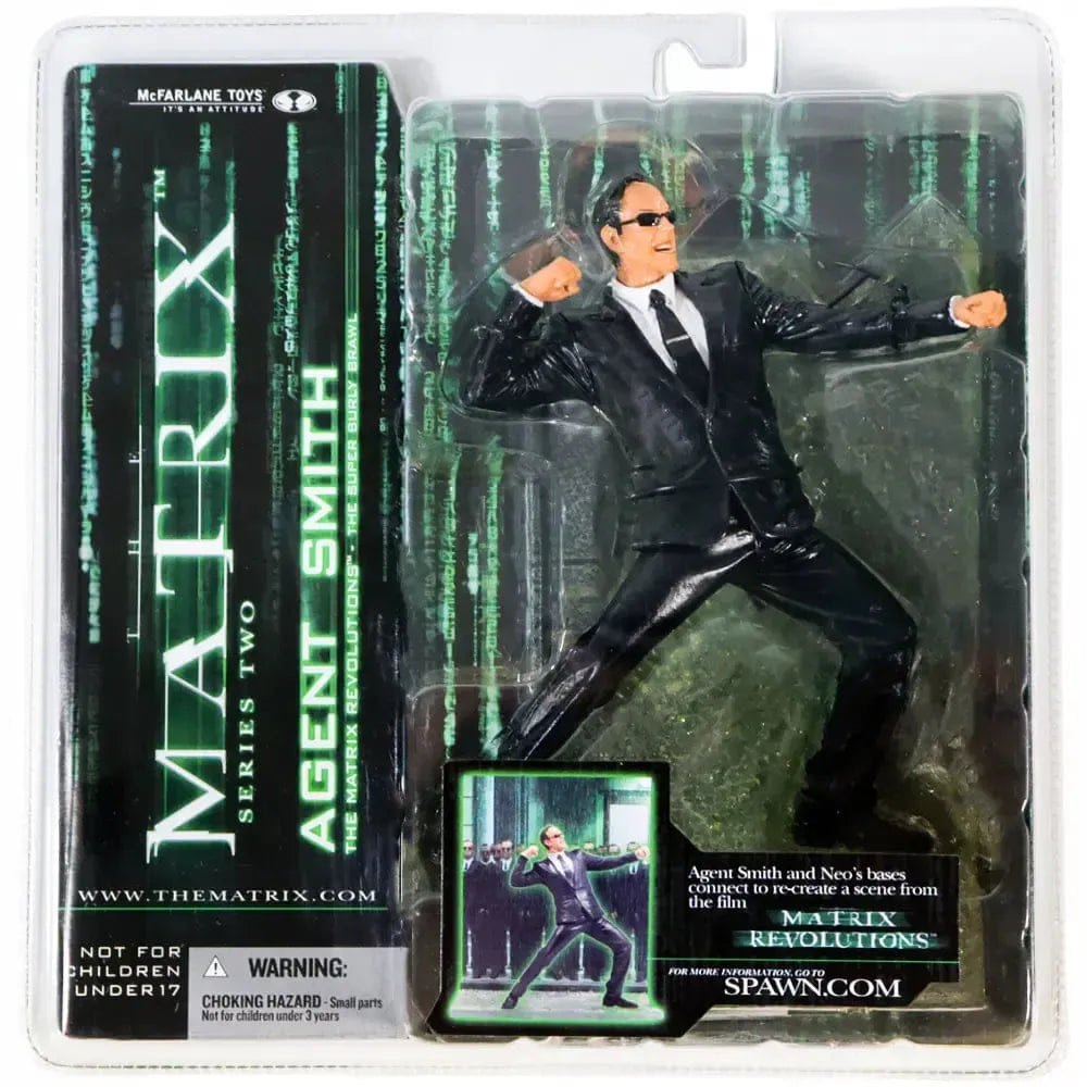 McFarlane Toys The Matrix Revolutions - Super Burly Brawl Scene Agent Smith Action Figure - McFarlane Toys - Matrix Series 2 - (2003)