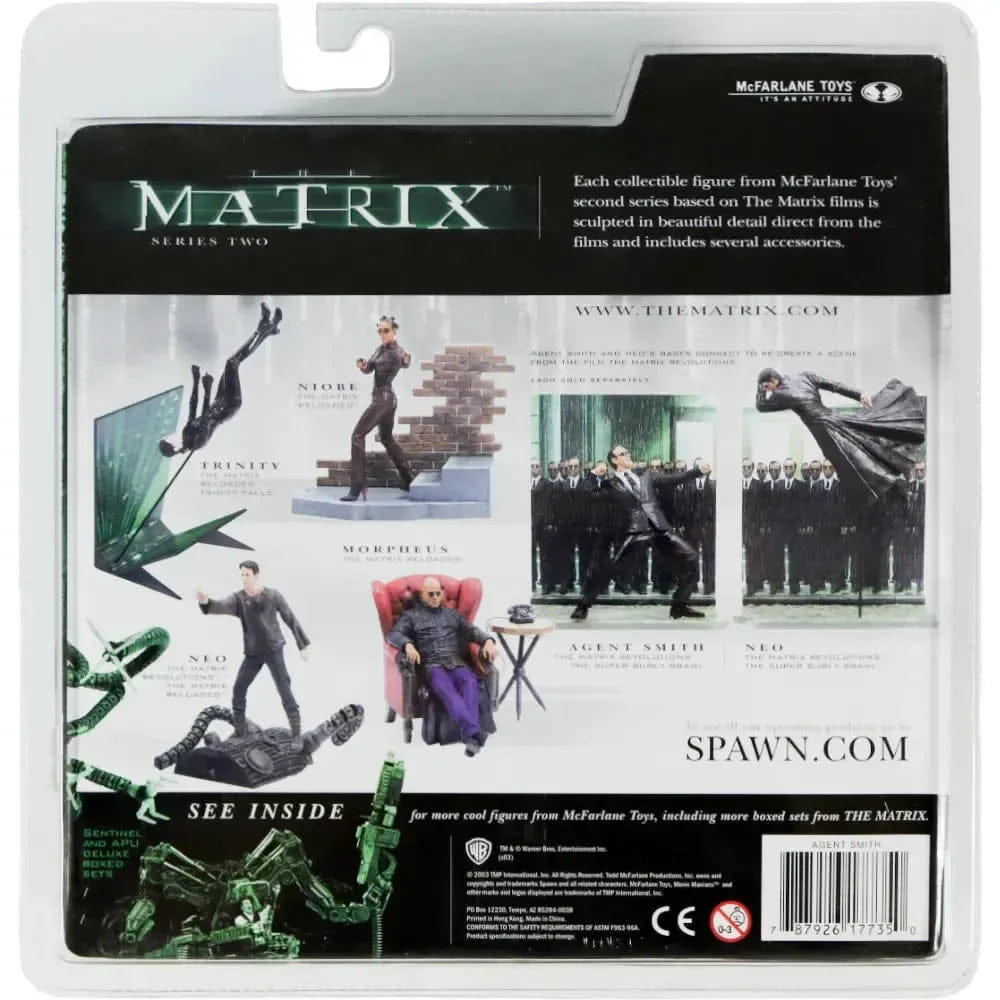 McFarlane Toys The Matrix Revolutions - Super Burly Brawl Scene Agent Smith Action Figure - McFarlane Toys - Matrix Series 2 - (2003)