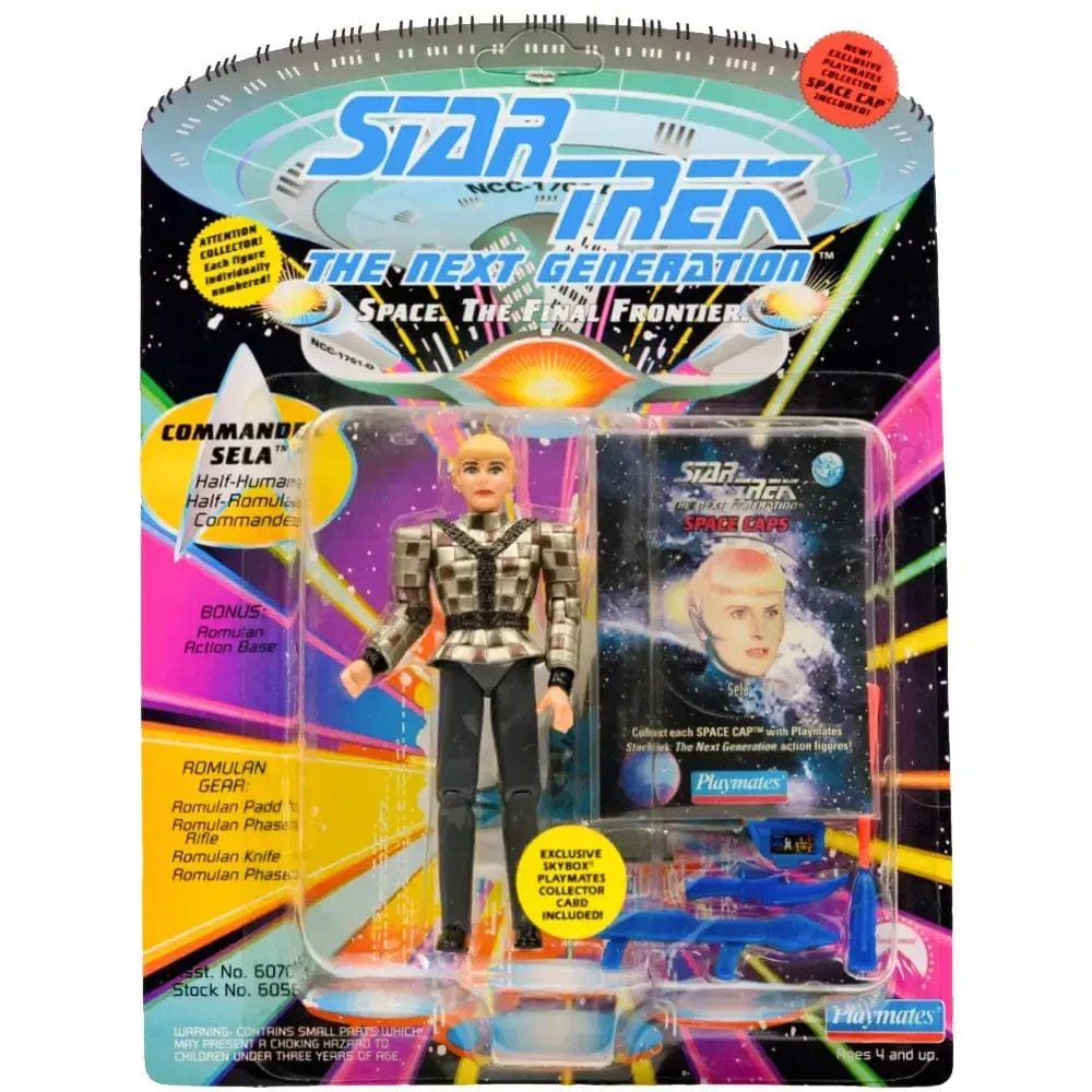 Playmates Toys Star Trek: The Next Generation - Commander Sela Action Figure with SkyBox Collector Card (4.5") - Playmates Toys - Collector Series - (1993)