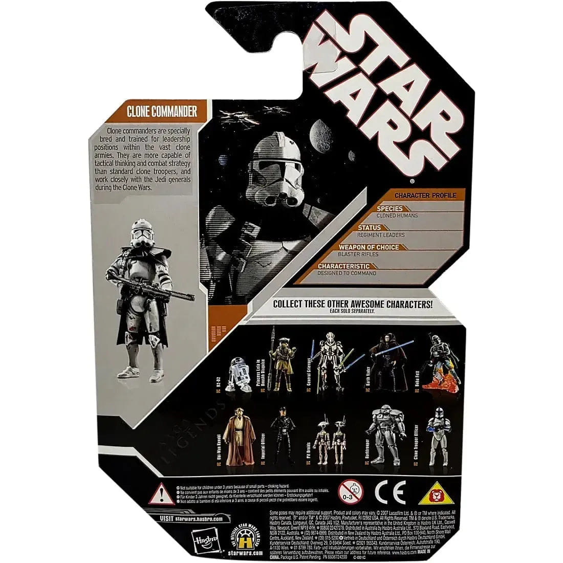 Hasbro Star Wars - Clone Commander Action Figure (3.75") - Hasbro - Saga Legends Series, Star Wars 30th Anniversary Edition