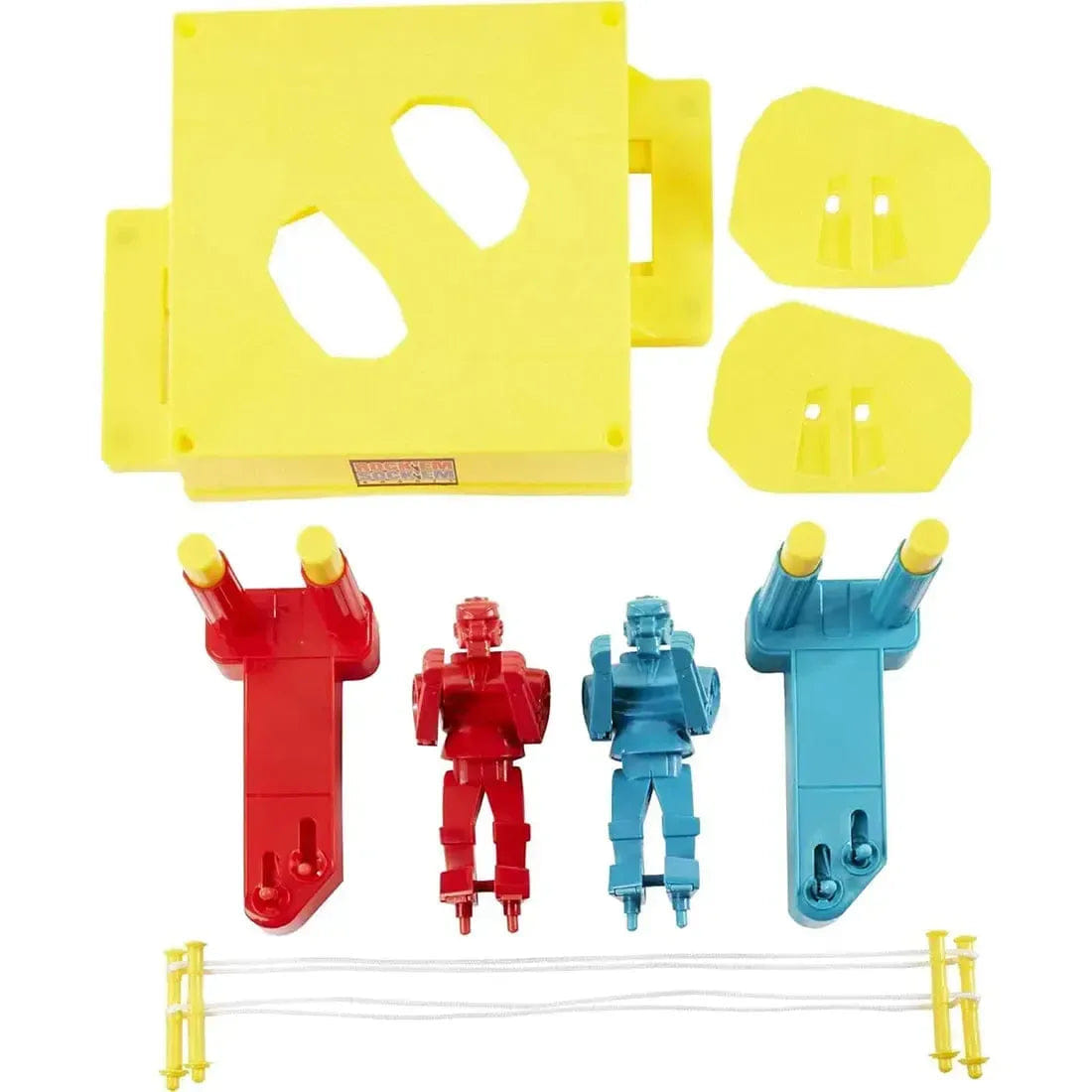 Mattel Games Rock 'Em Sock 'Em Robots: Red Rocker & Blue Bomber - Dexterity Action Game for Family, Adults, and Children (2 Player, Ages 6+) - Mattel Games
