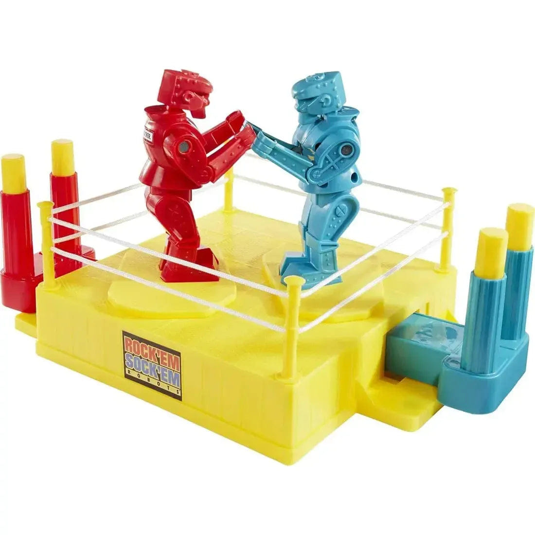 Mattel Games Rock 'Em Sock 'Em Robots: Red Rocker & Blue Bomber - Dexterity Action Game for Family, Adults, and Children (2 Player, Ages 6+) - Mattel Games