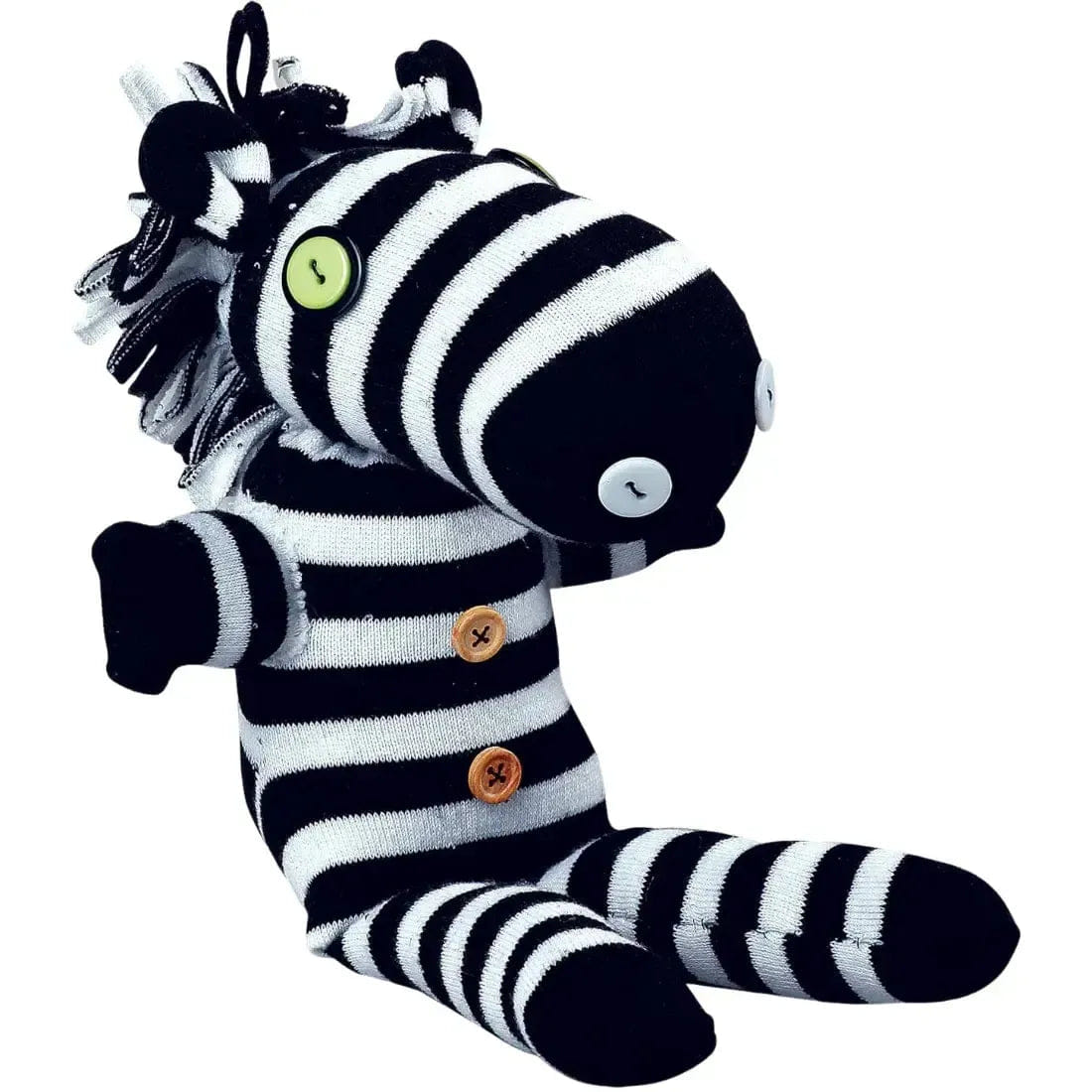 Small World Toys Stuart Stripe - Zebra Sock Doll Sewing Arts & Craft Toy - Small World Toys