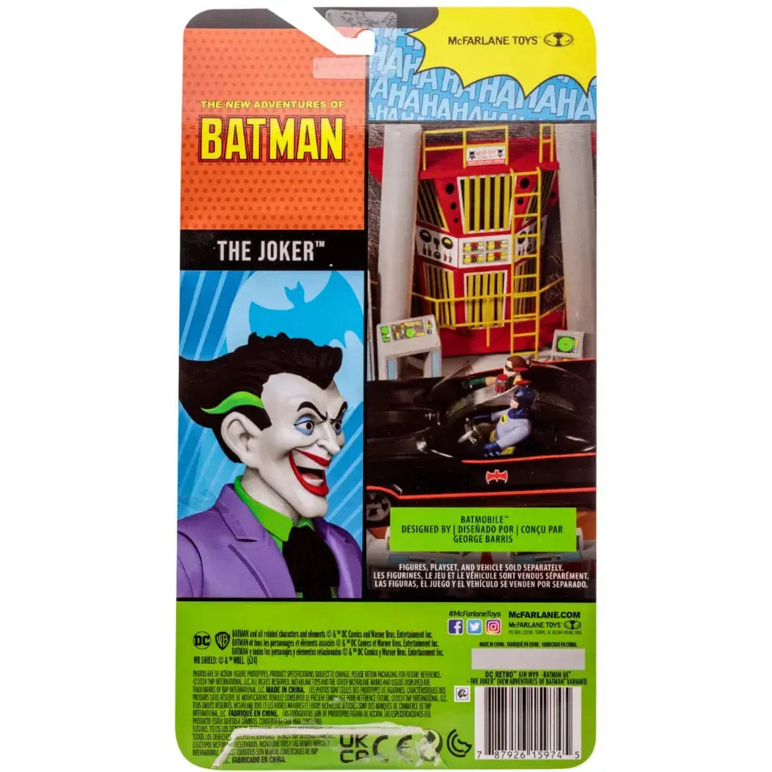 McFarlane Toys DC Comics [The New Adventures of Batman] - Retro Joker Action Figure (6") - McFarlane Toys