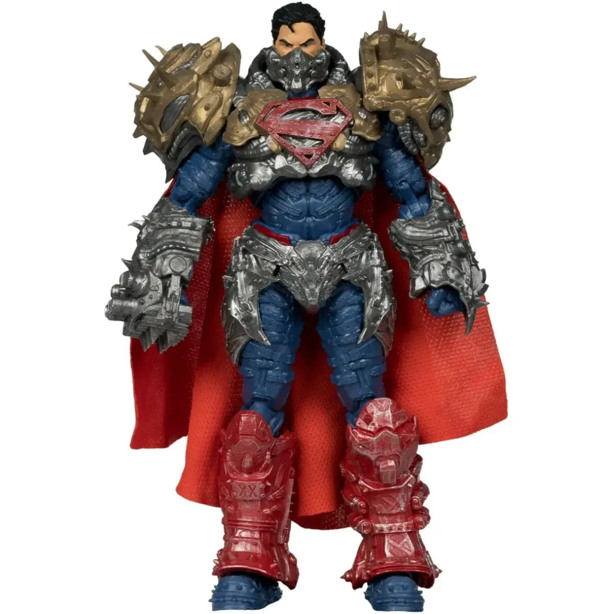 McFarlane Toys DC Comics [Superman: Ghosts of Krypton] - Kryptonian Armor Superman Action Figure with Comic Book (7") - McFarlane Toys - Page Punchers Series
