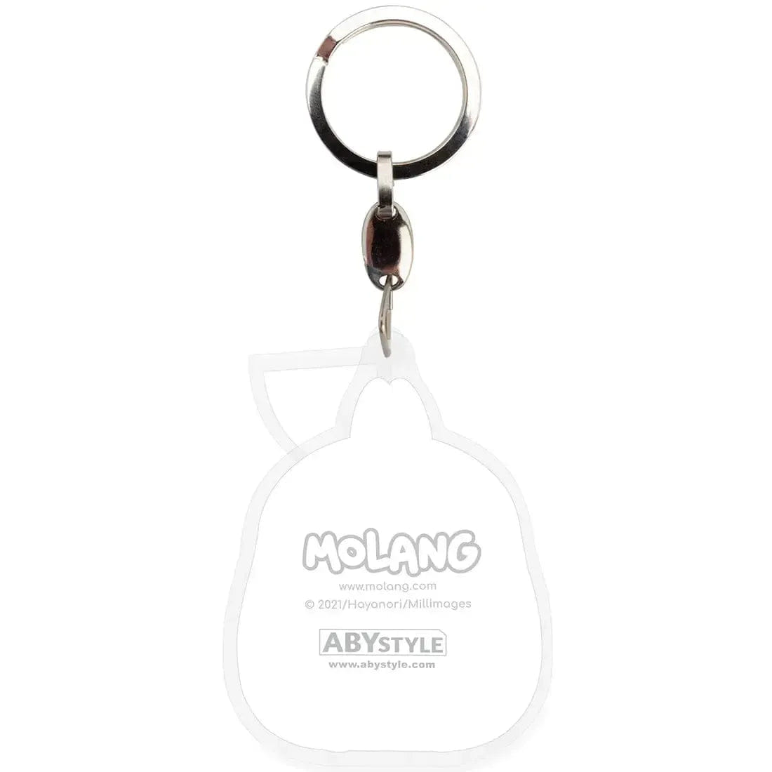 ABYstyle Molang - Hungry Molang Keychain with Watermelon Charm (Acrylic) - ABYstyle