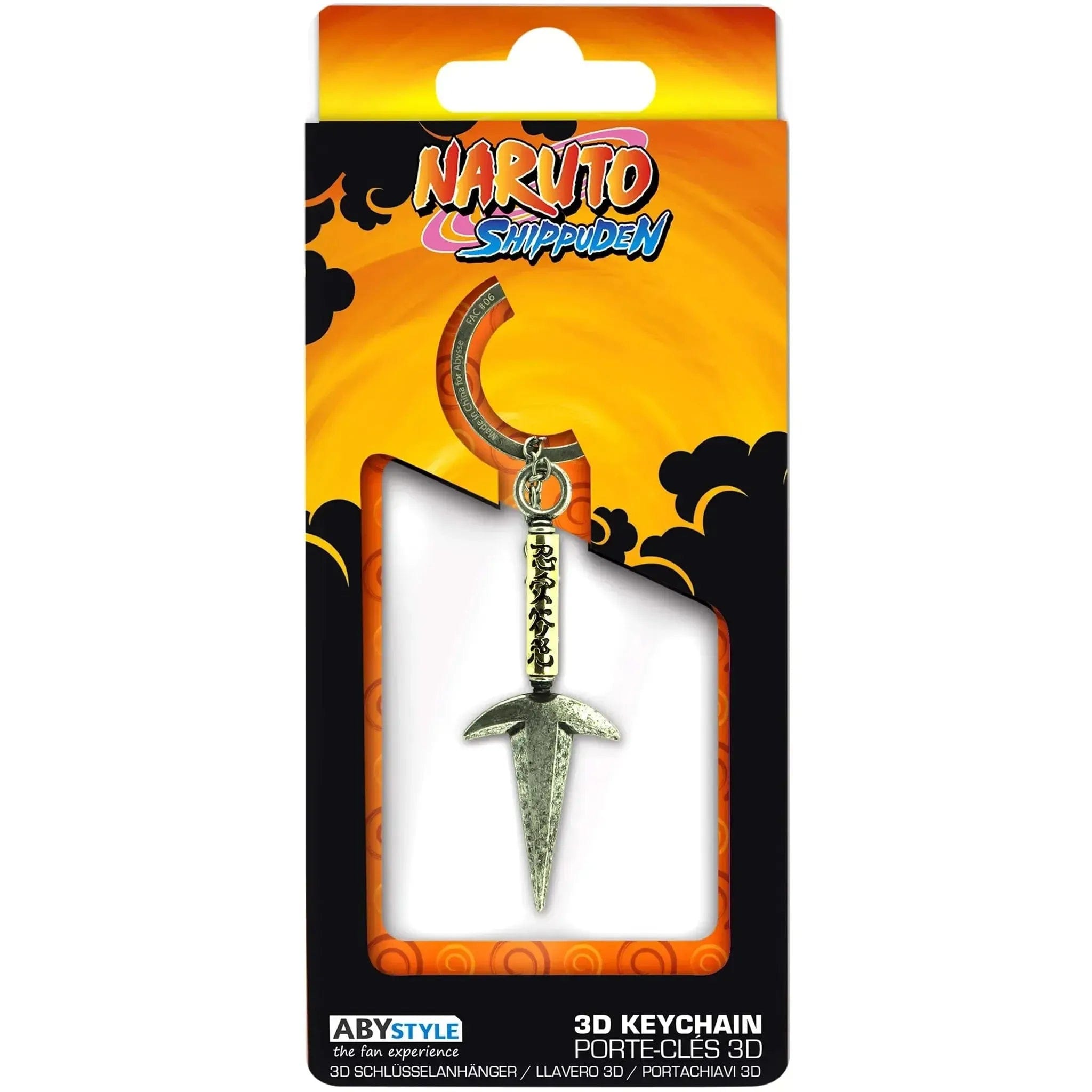 ABYstyle Naruto Shippuden - 4th Hokage's Kunai 3D Keychain (Metal) - ABYstyle