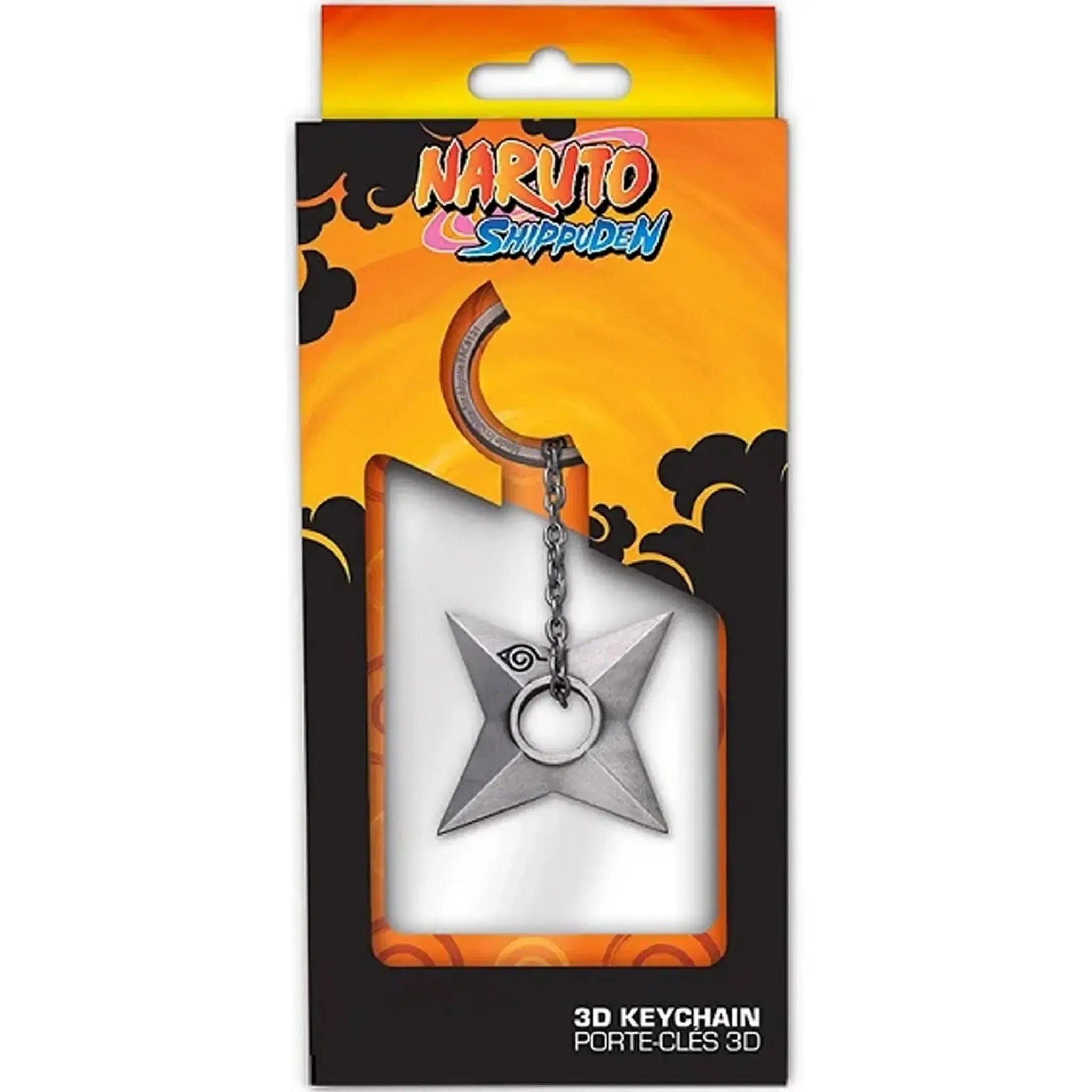 ABYstyle Naruto Shippuden - Konoha Shuriken 3D Keychain (Metal) - ABYstyle