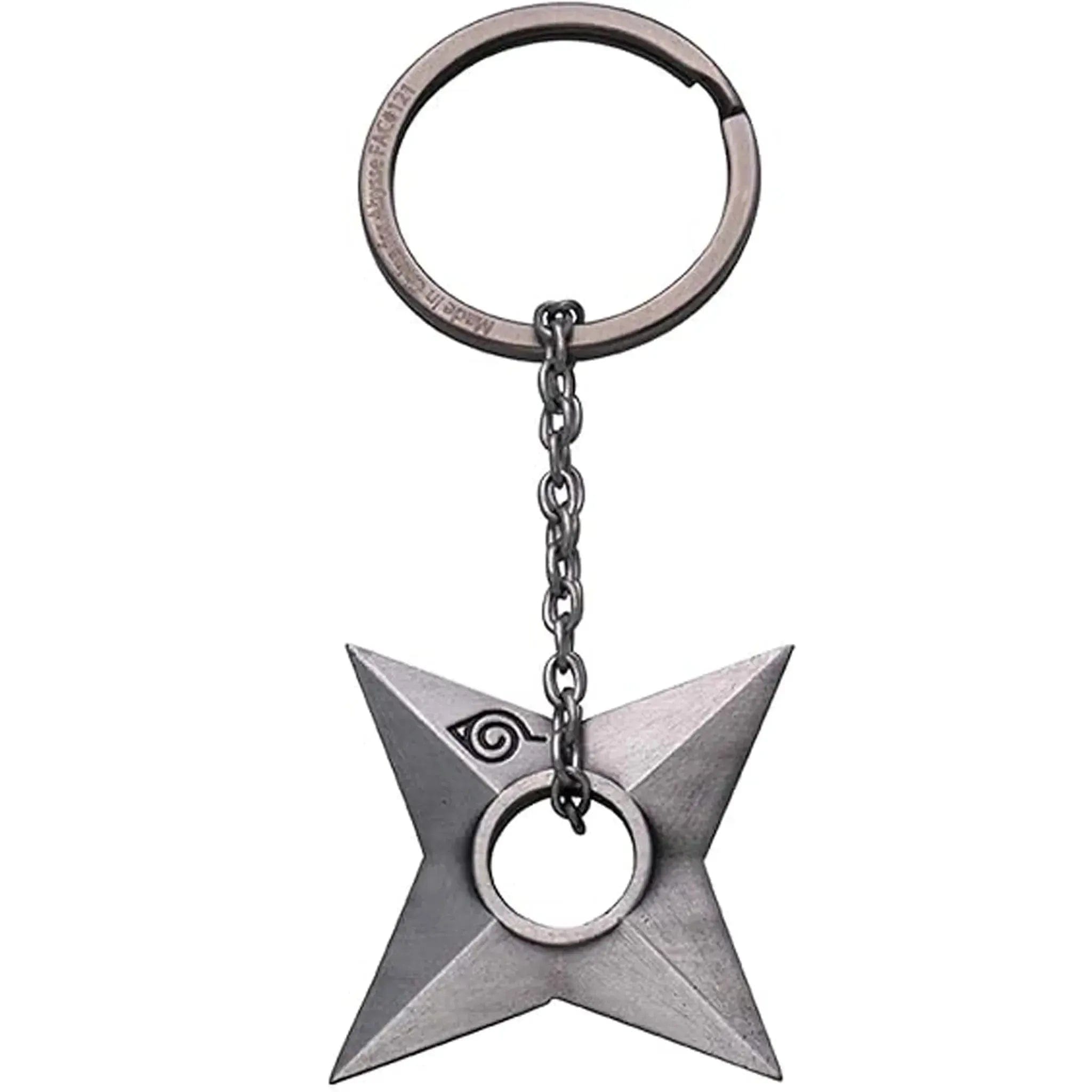 ABYstyle Naruto Shippuden - Konoha Shuriken 3D Keychain (Metal) - ABYstyle